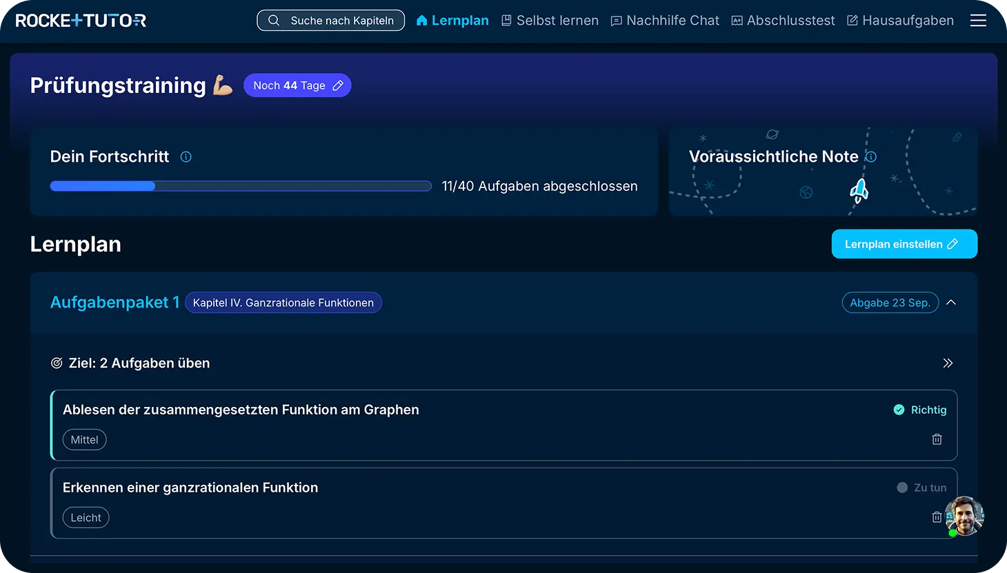 Notenvorhersage: Klarheit über den Weg zur Wunschnote