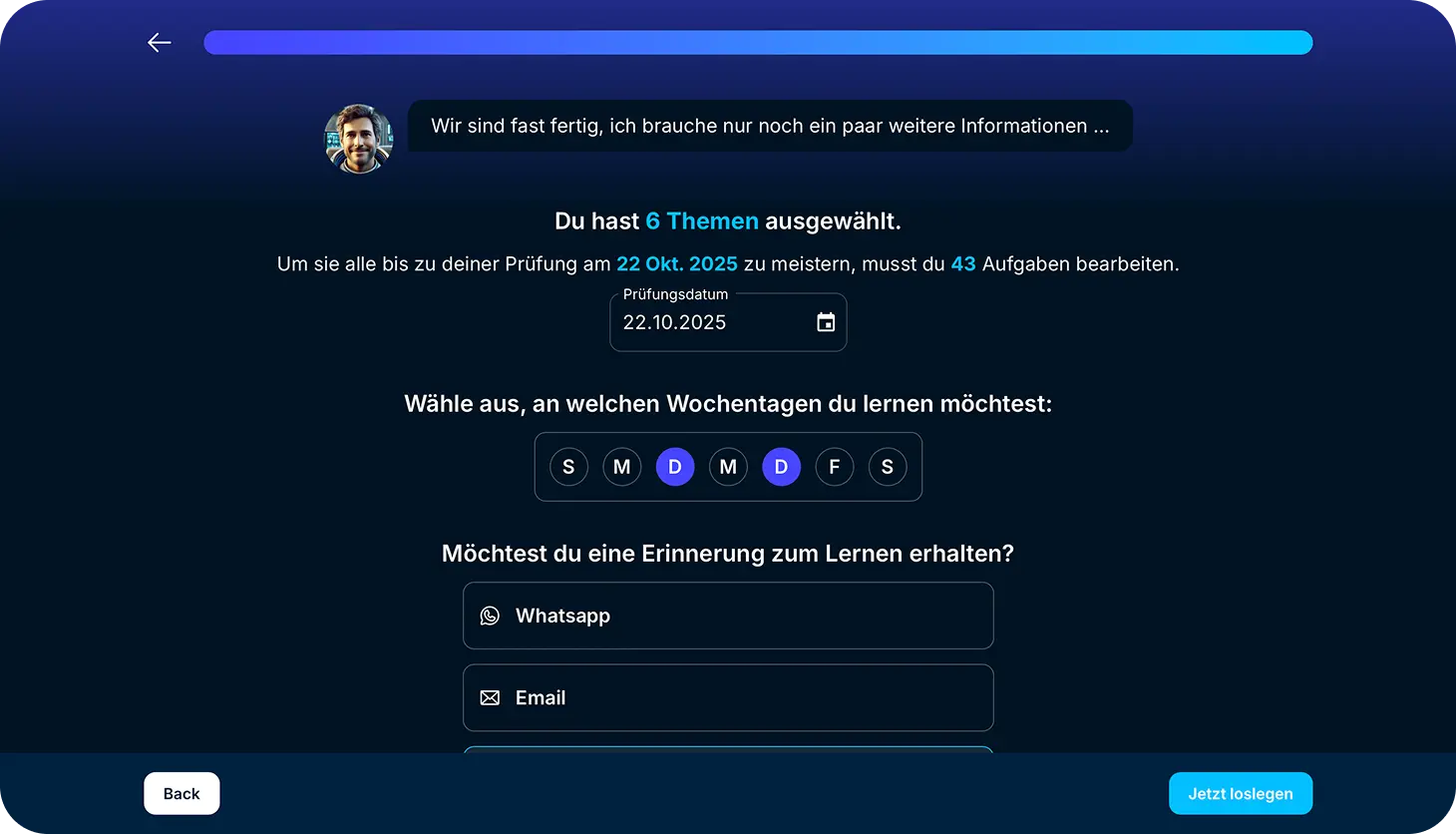 Lernplan: Deckt lückenlos alle relevanten Kompetenzen ab