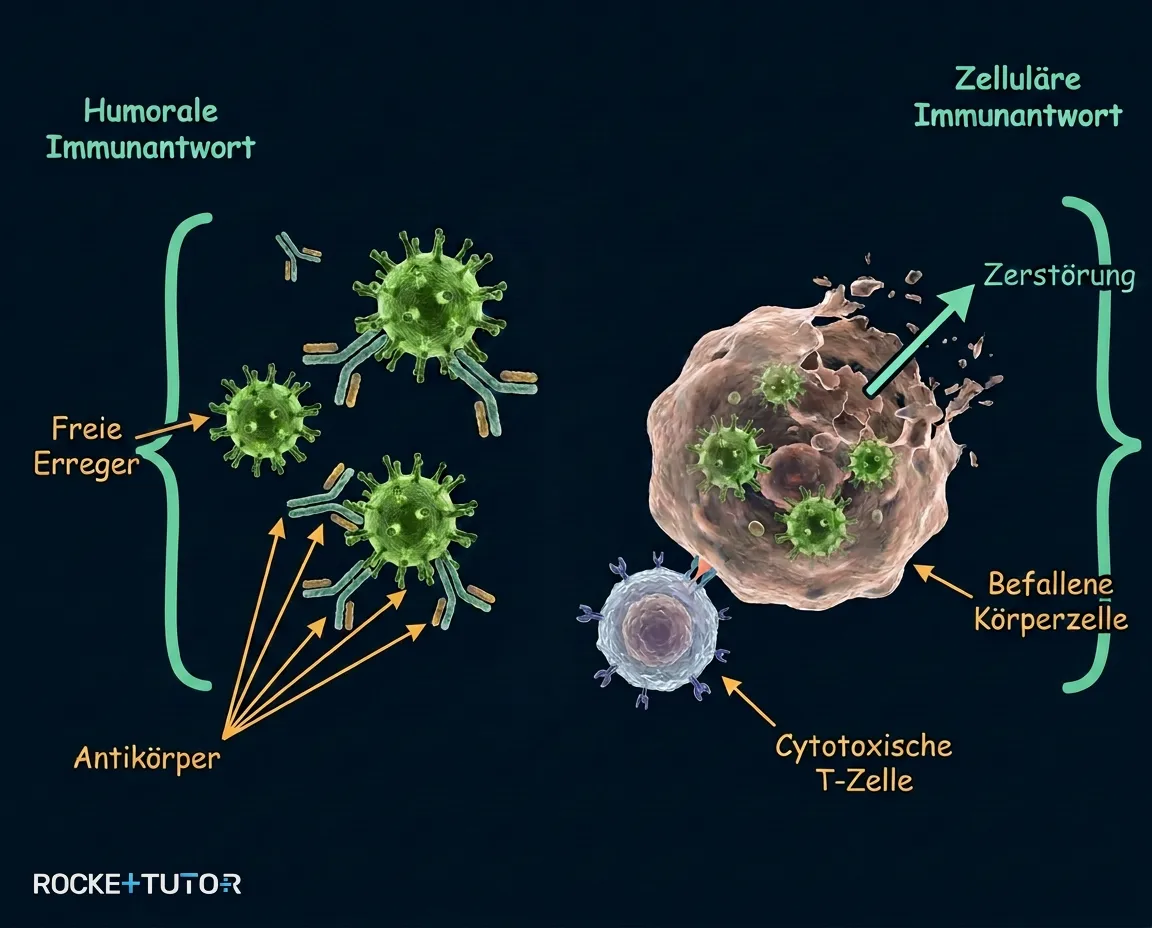 Zelluläre Immunantwort durch T-Zellen