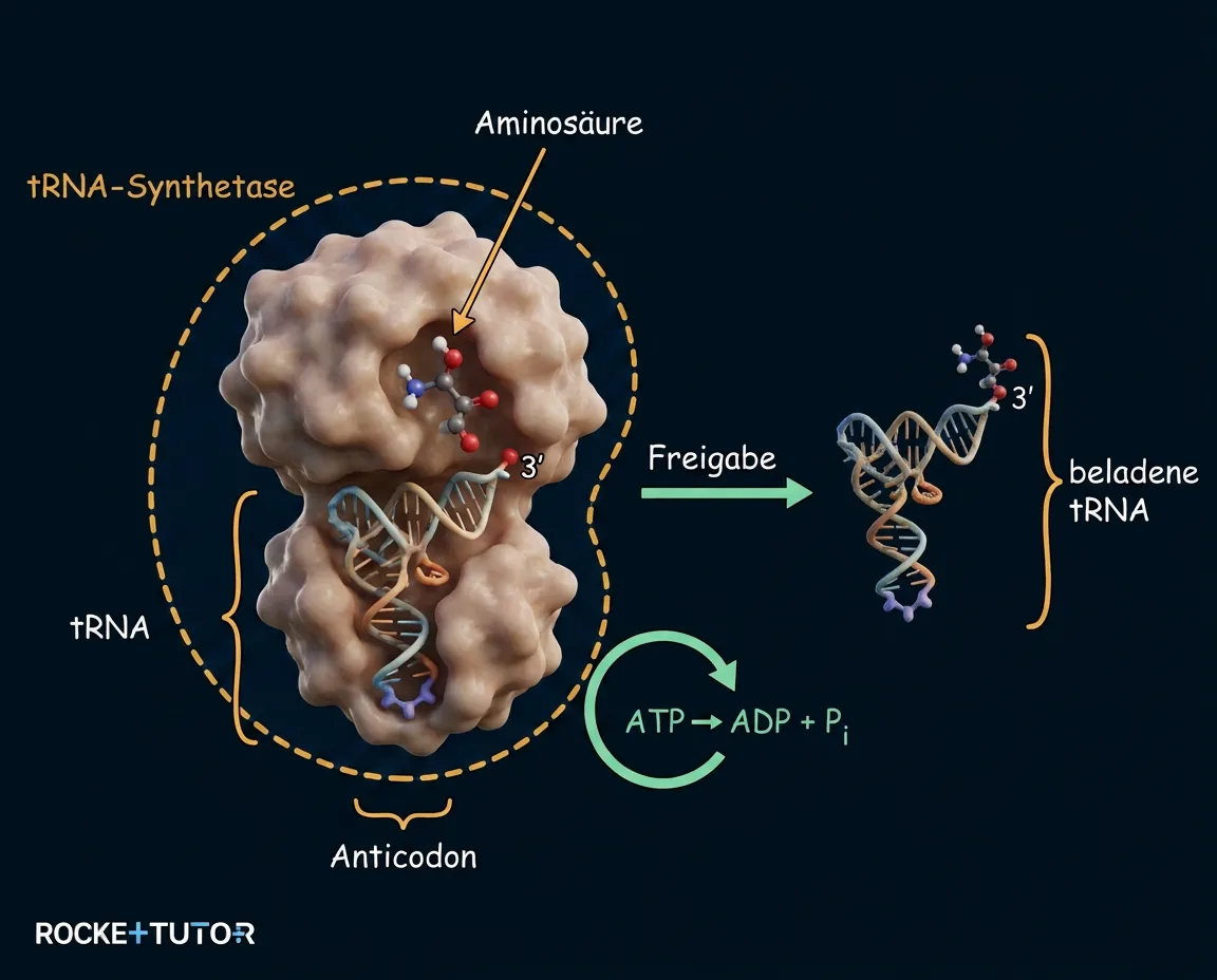 Beladungs-Enzym und tRNA