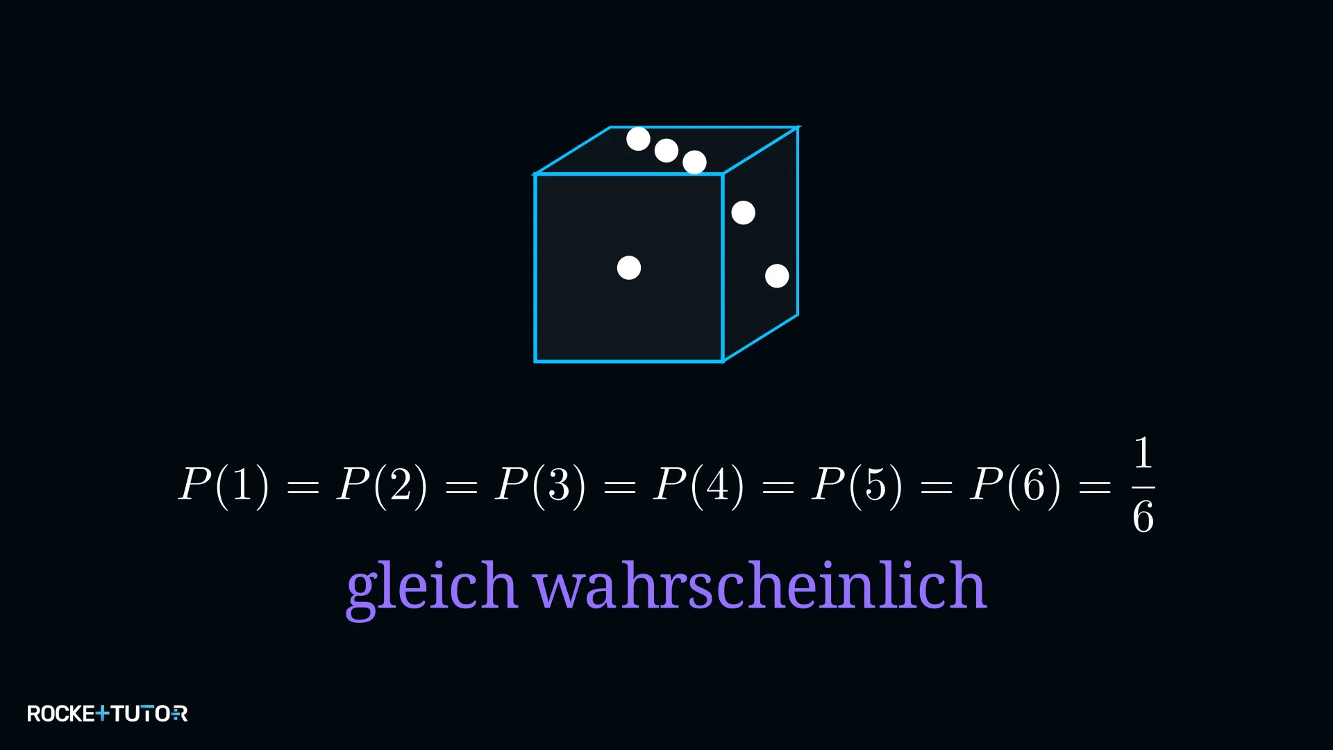 Fairer Würfel mit gleich wahrscheinlichen Seiten