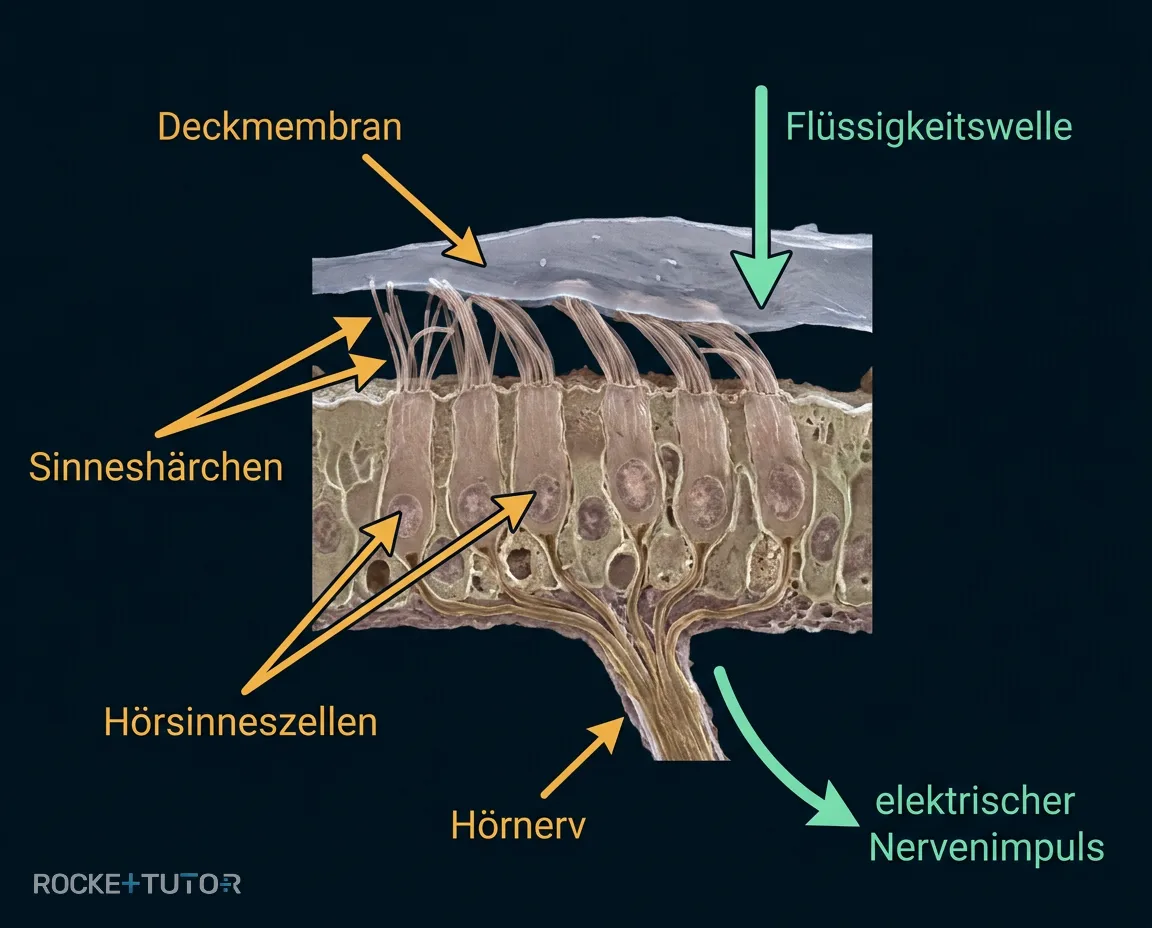 Signaltransduktion in der Cochlea