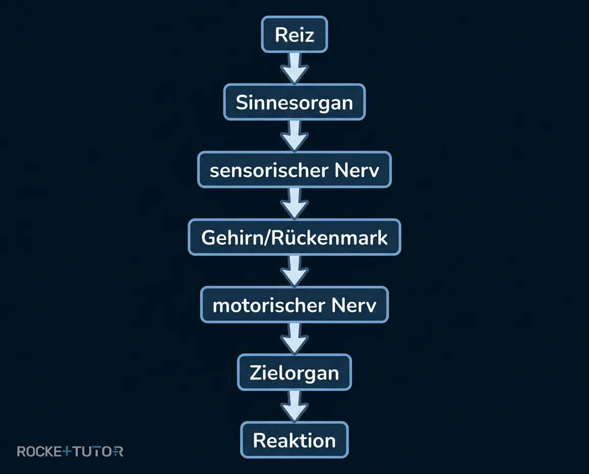 Schema des Reiz-Reaktions-Weges