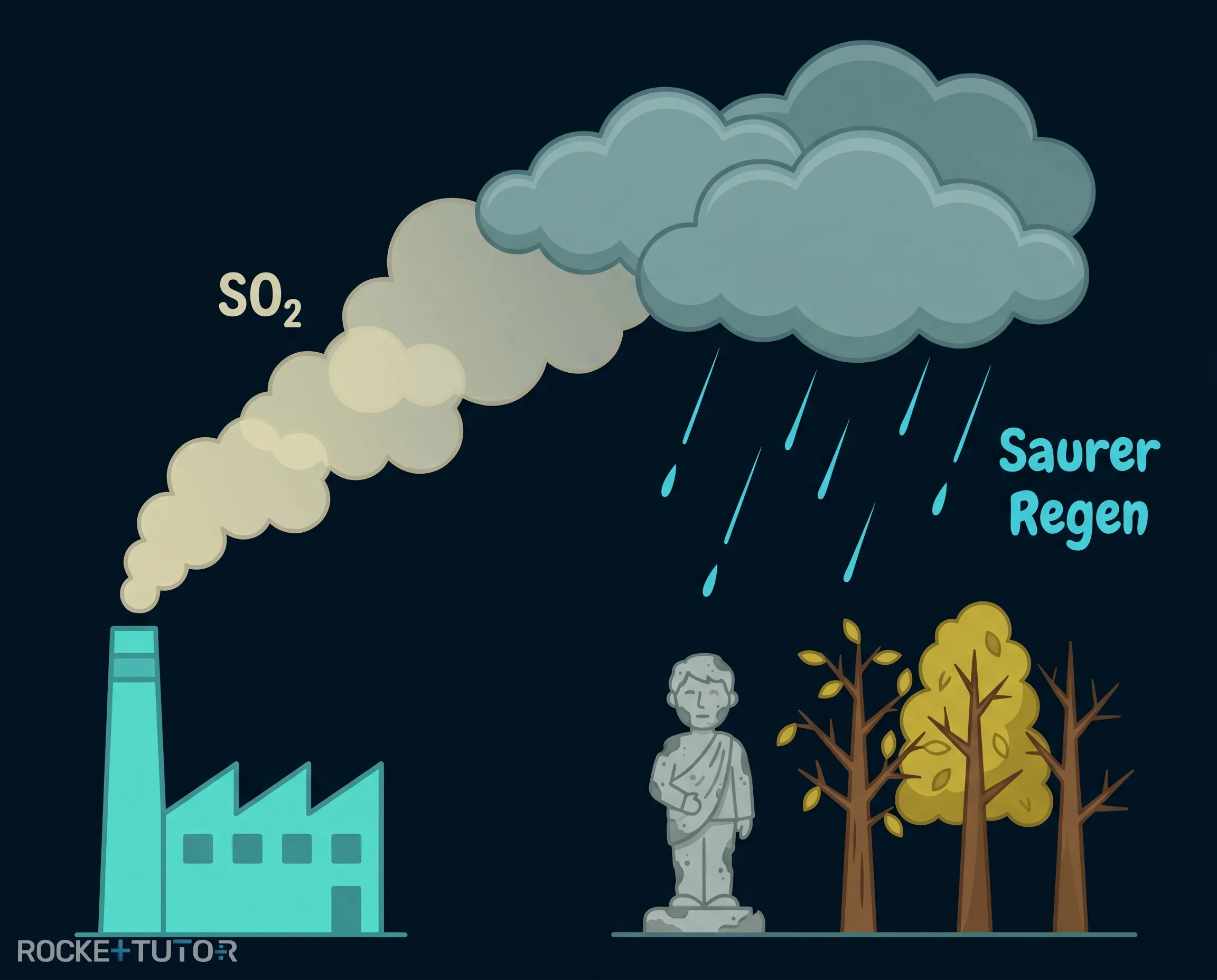 Entstehung von saurem Regen