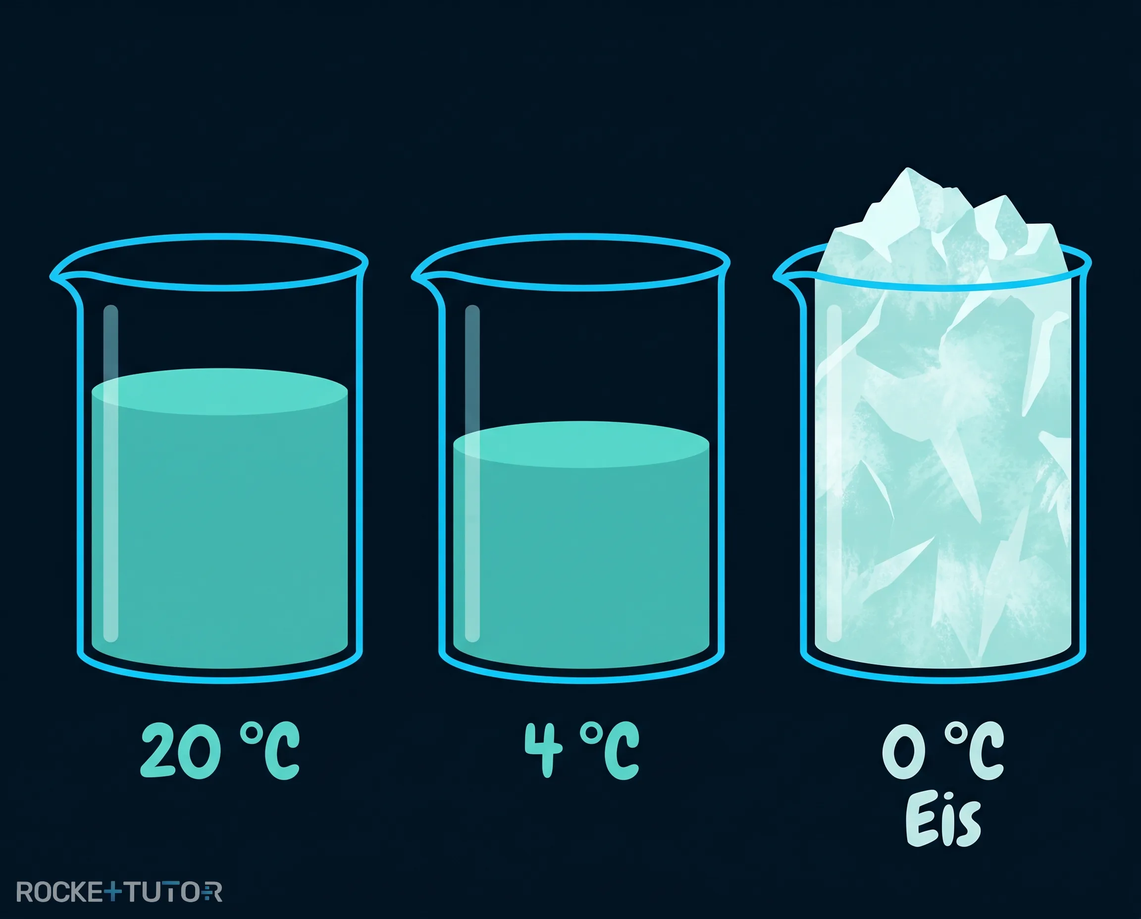 Teilchenmodell von Wasser und Eis