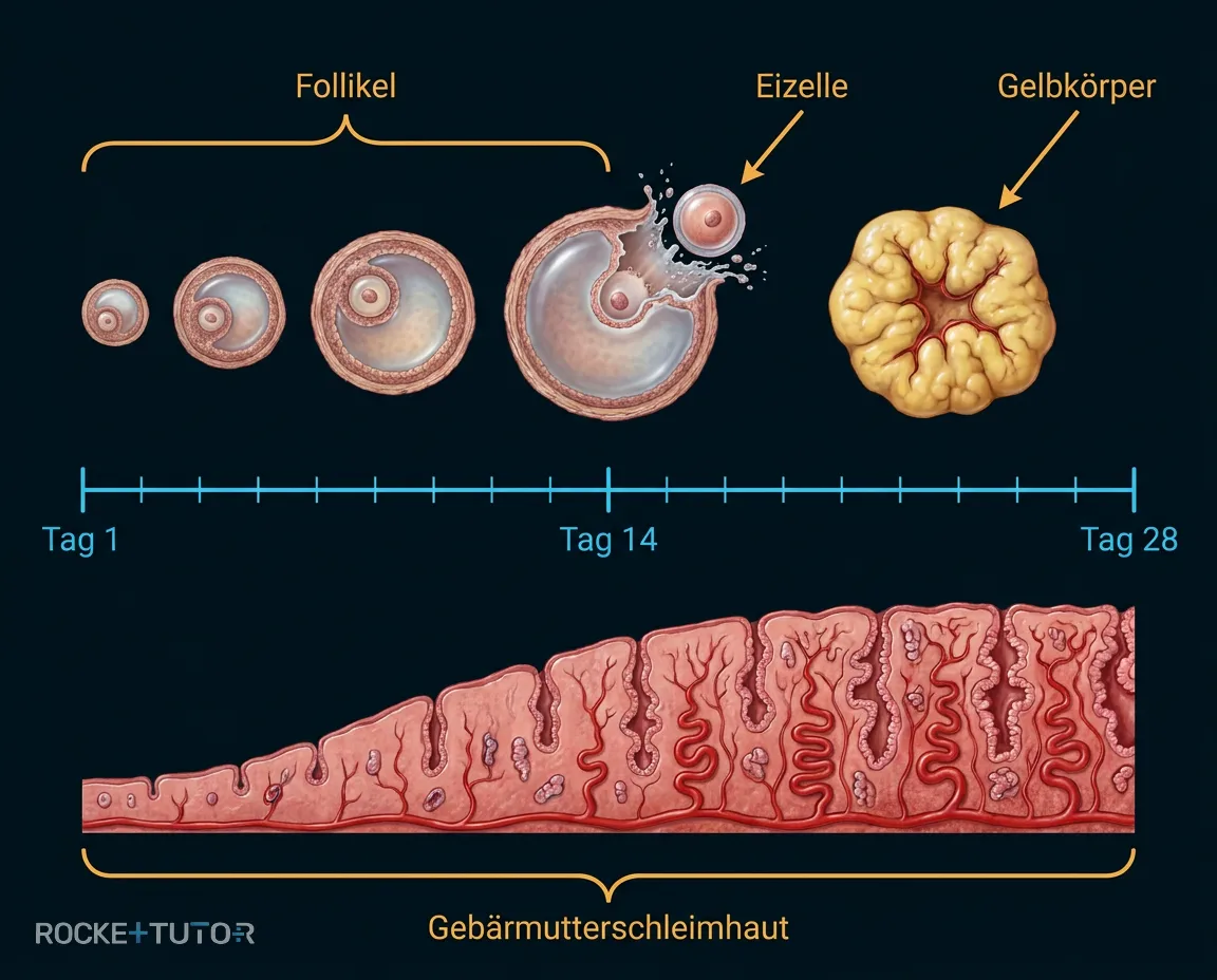 Eisprung durch LH Anstieg