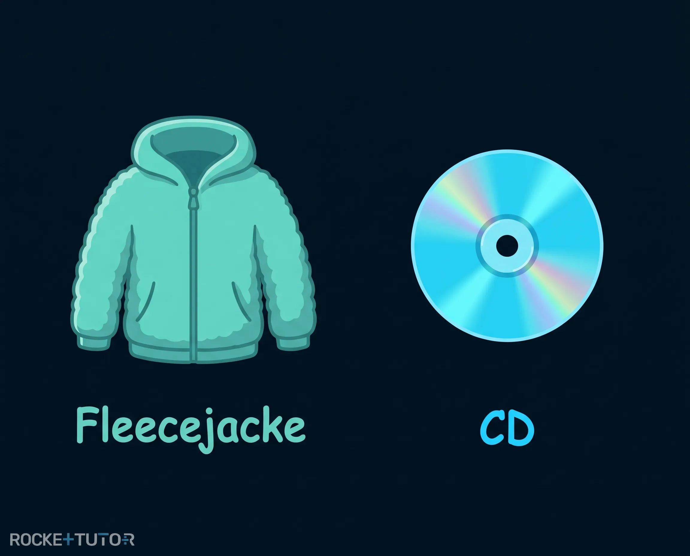 Fleecejacke und CD