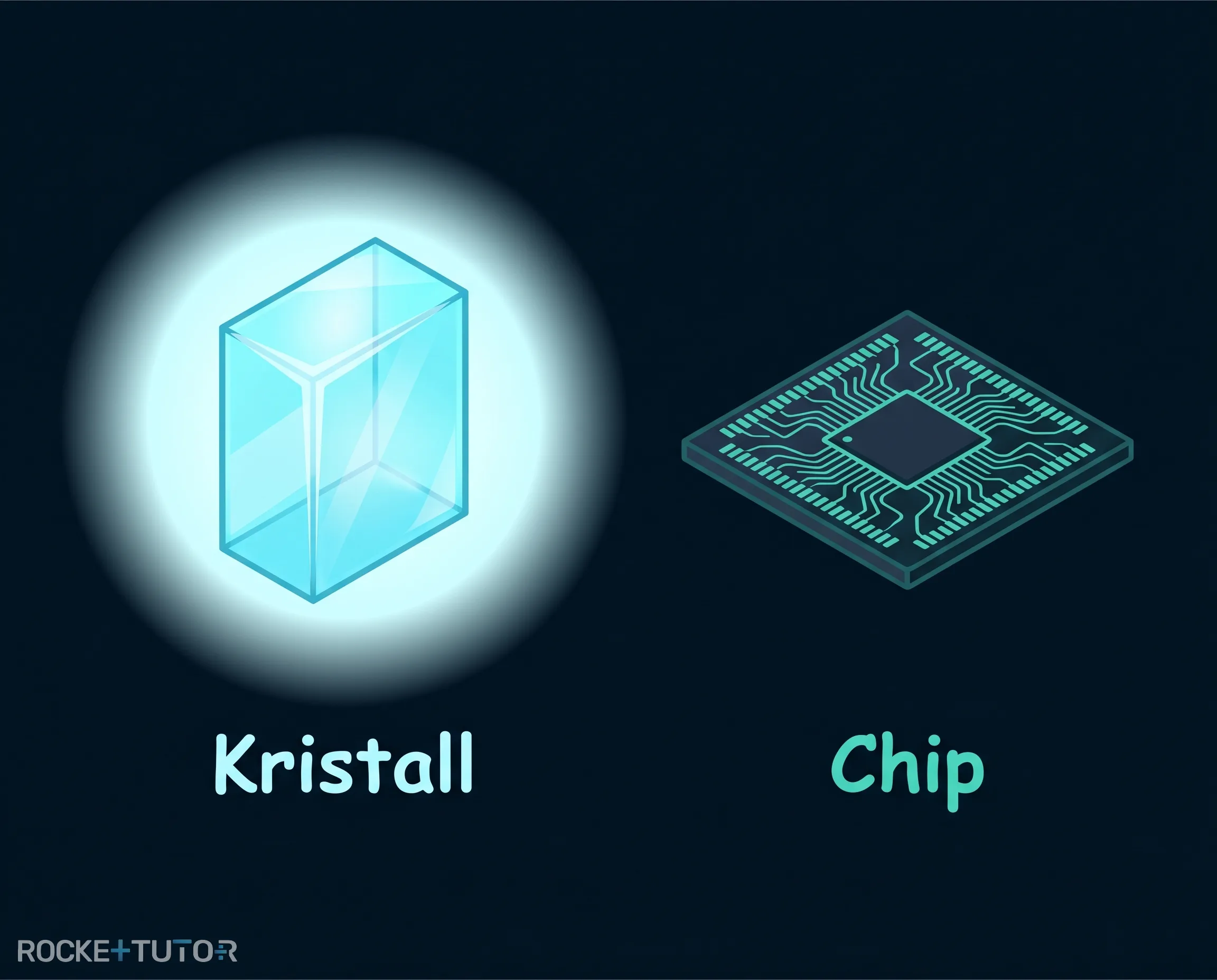 Moderner Strahlungsdetektor mit Chip