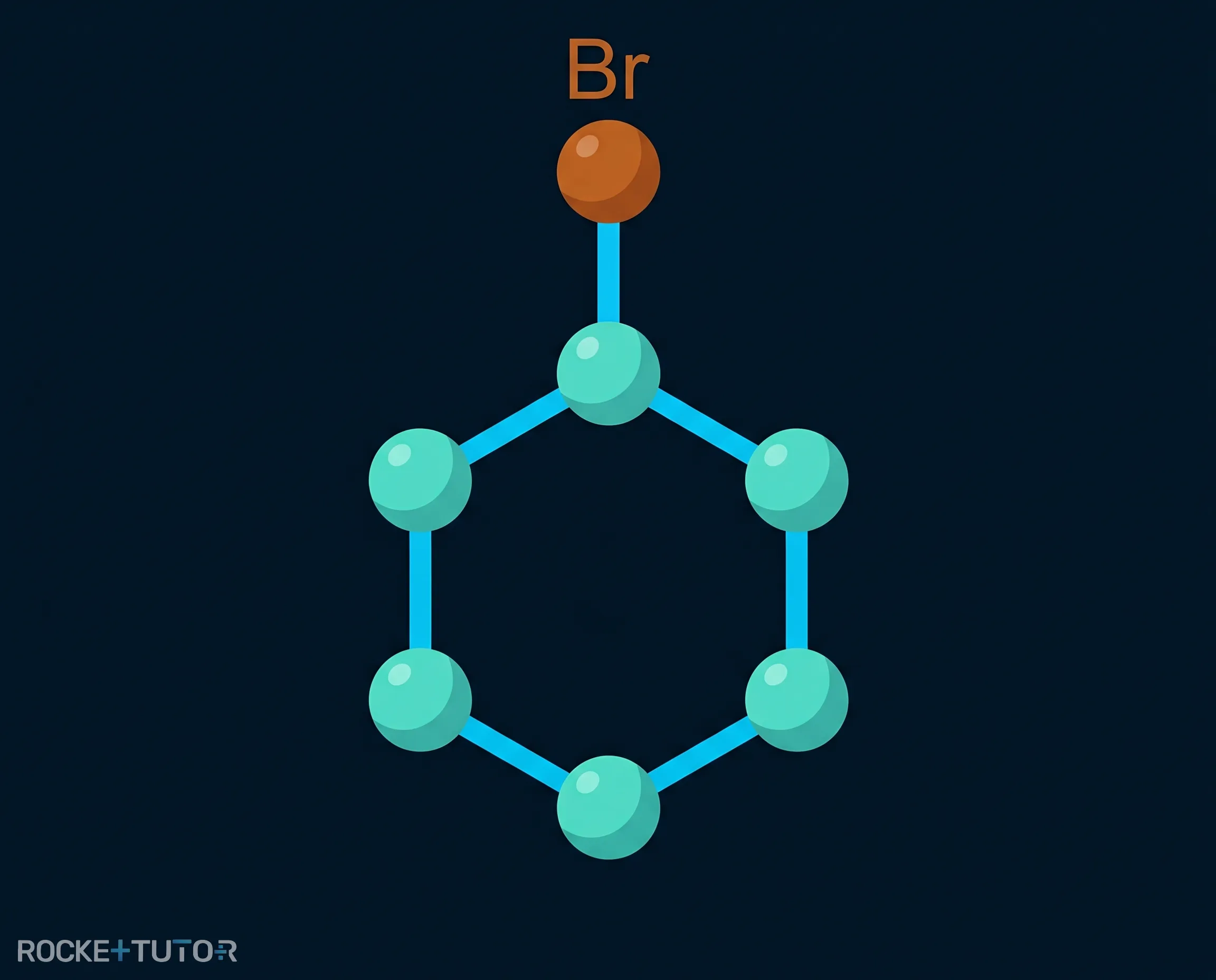 Symmetrischer Benzolring mit Brom