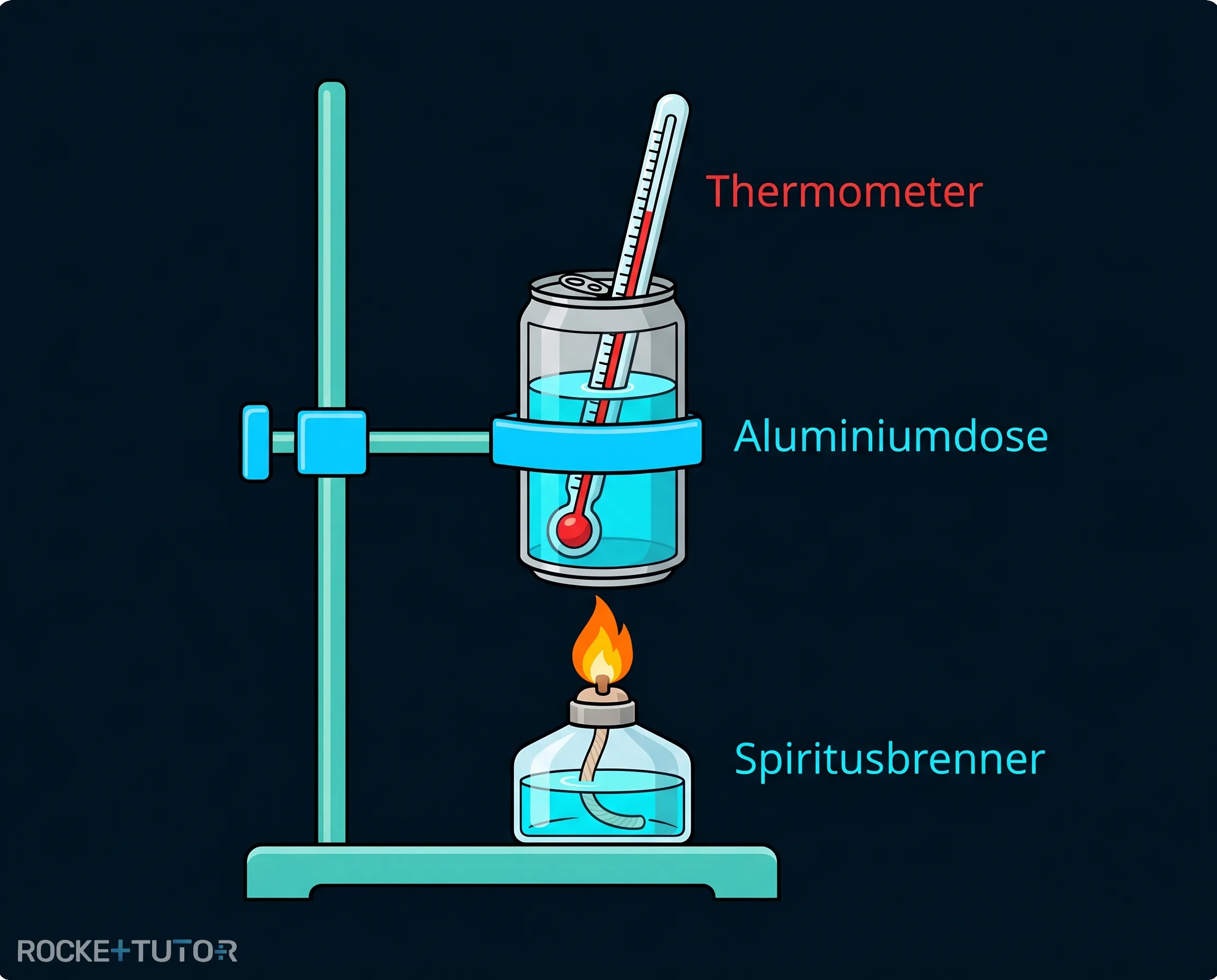Versuchsaufbau Aluminiumdose