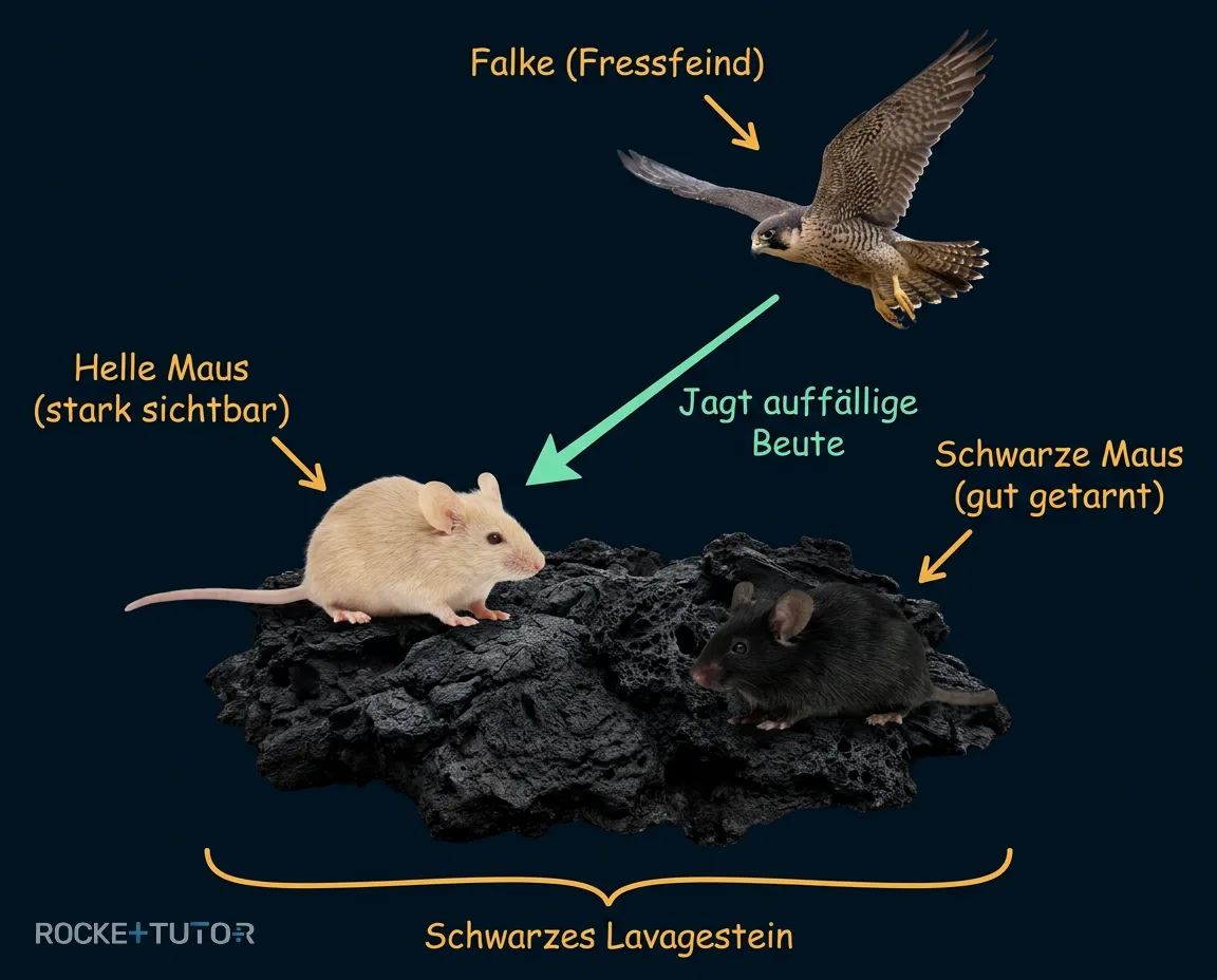 Helle und dunkle Mäuse