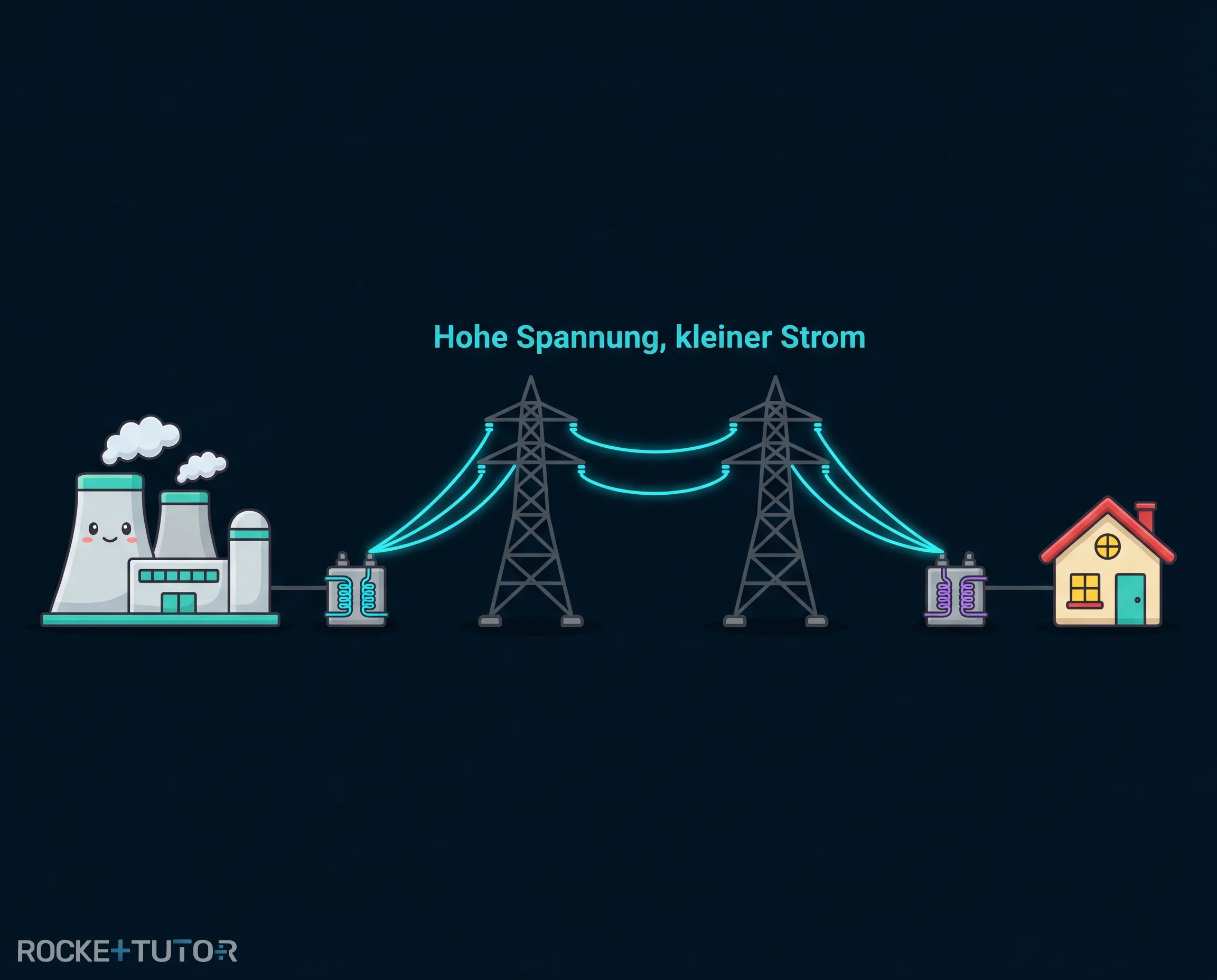 Strommast für Hochspannungsübertragung