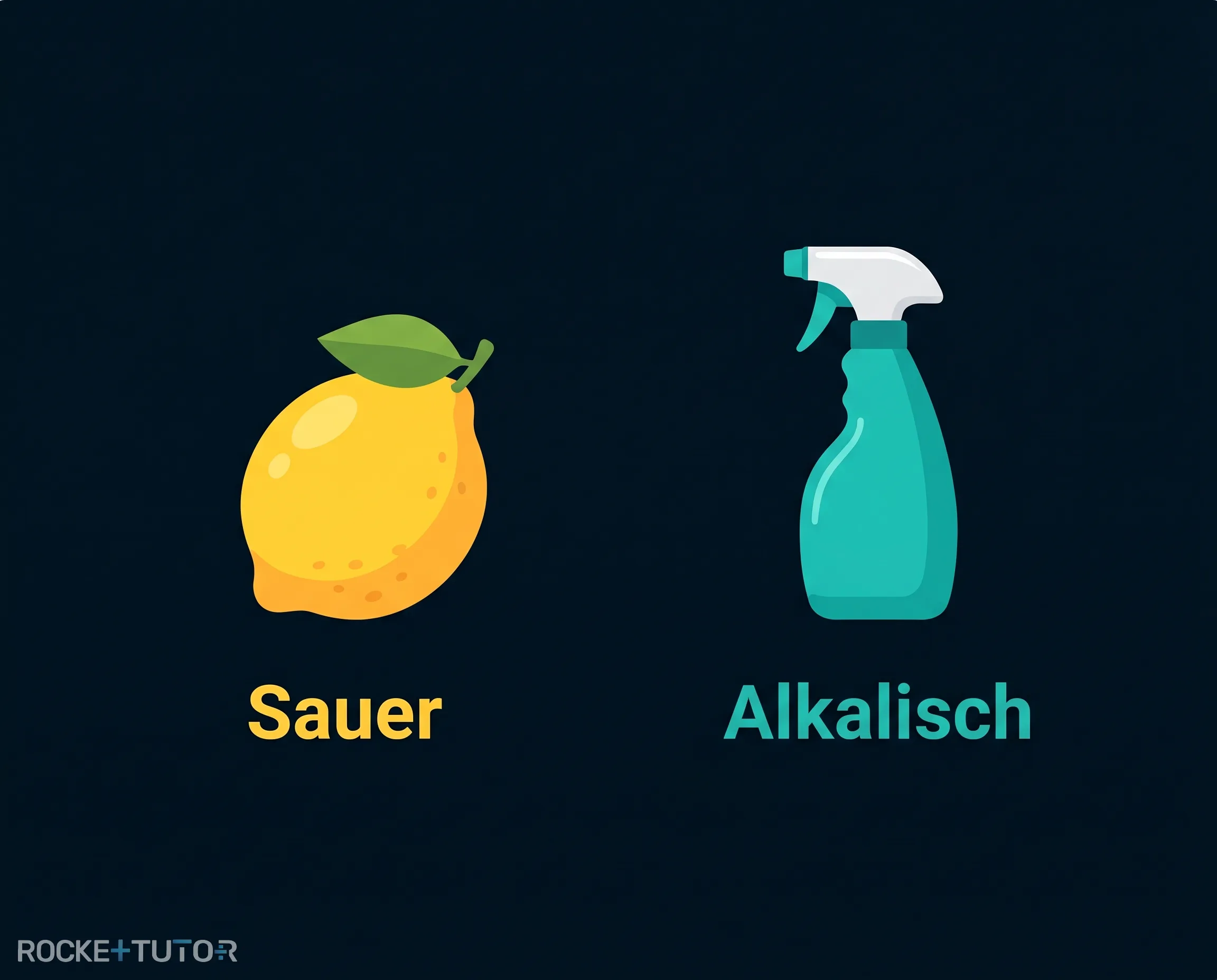 Zitrone und Seife als Beispiele