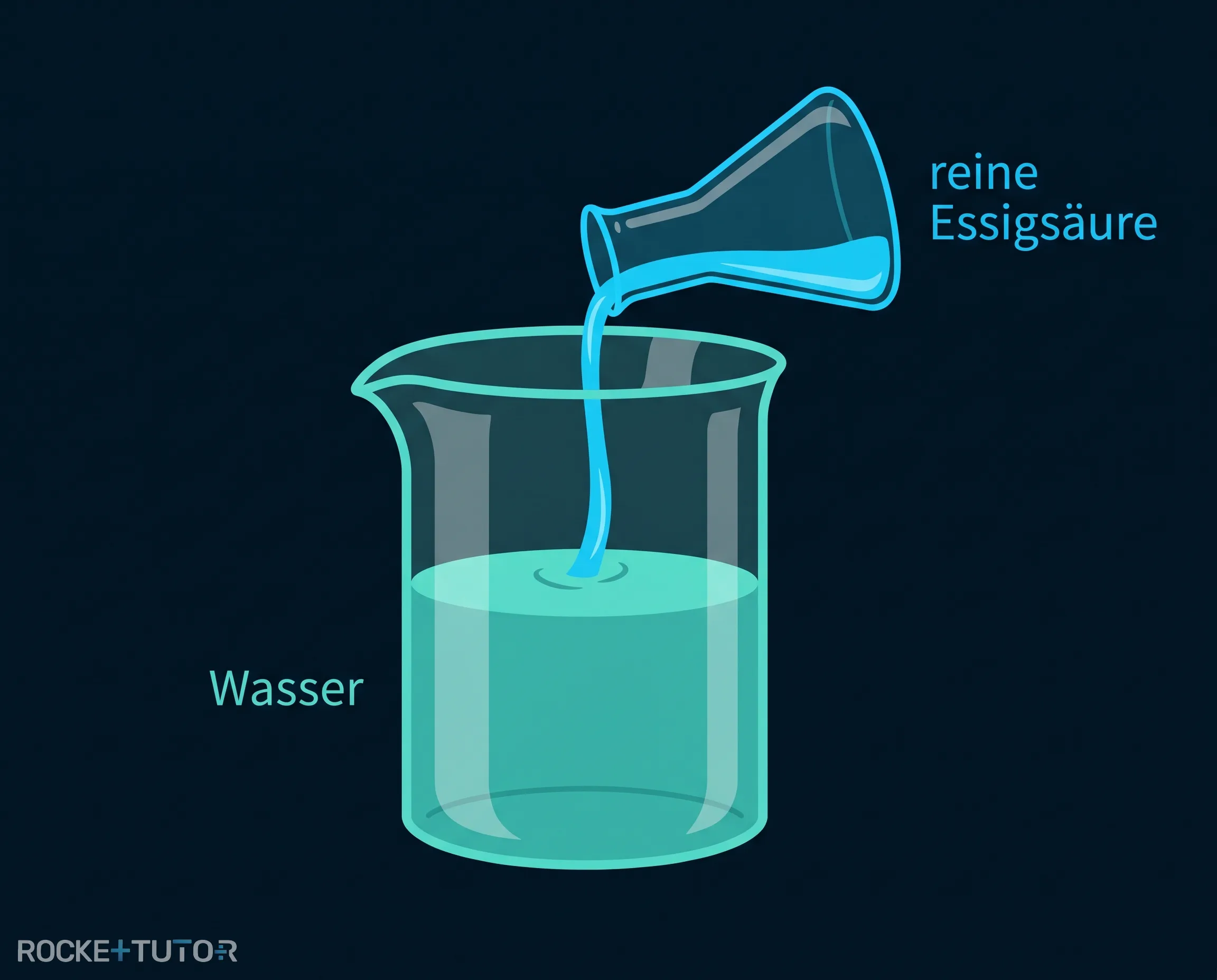 Essigsäure gibt Proton ab