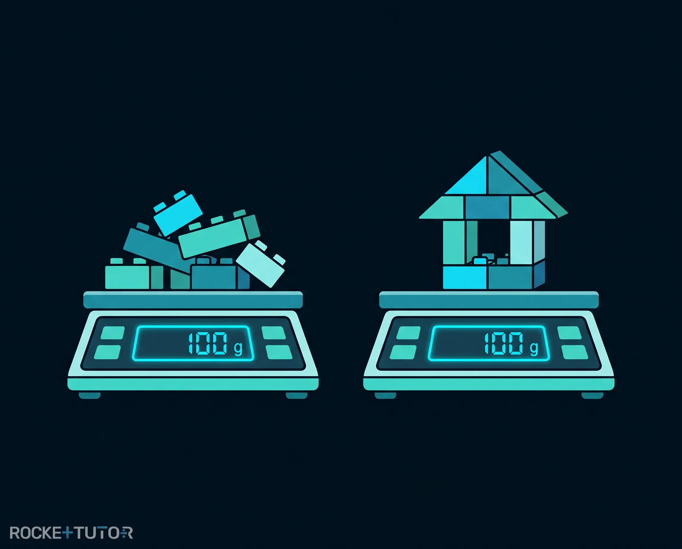 Lego Haus auf Waage