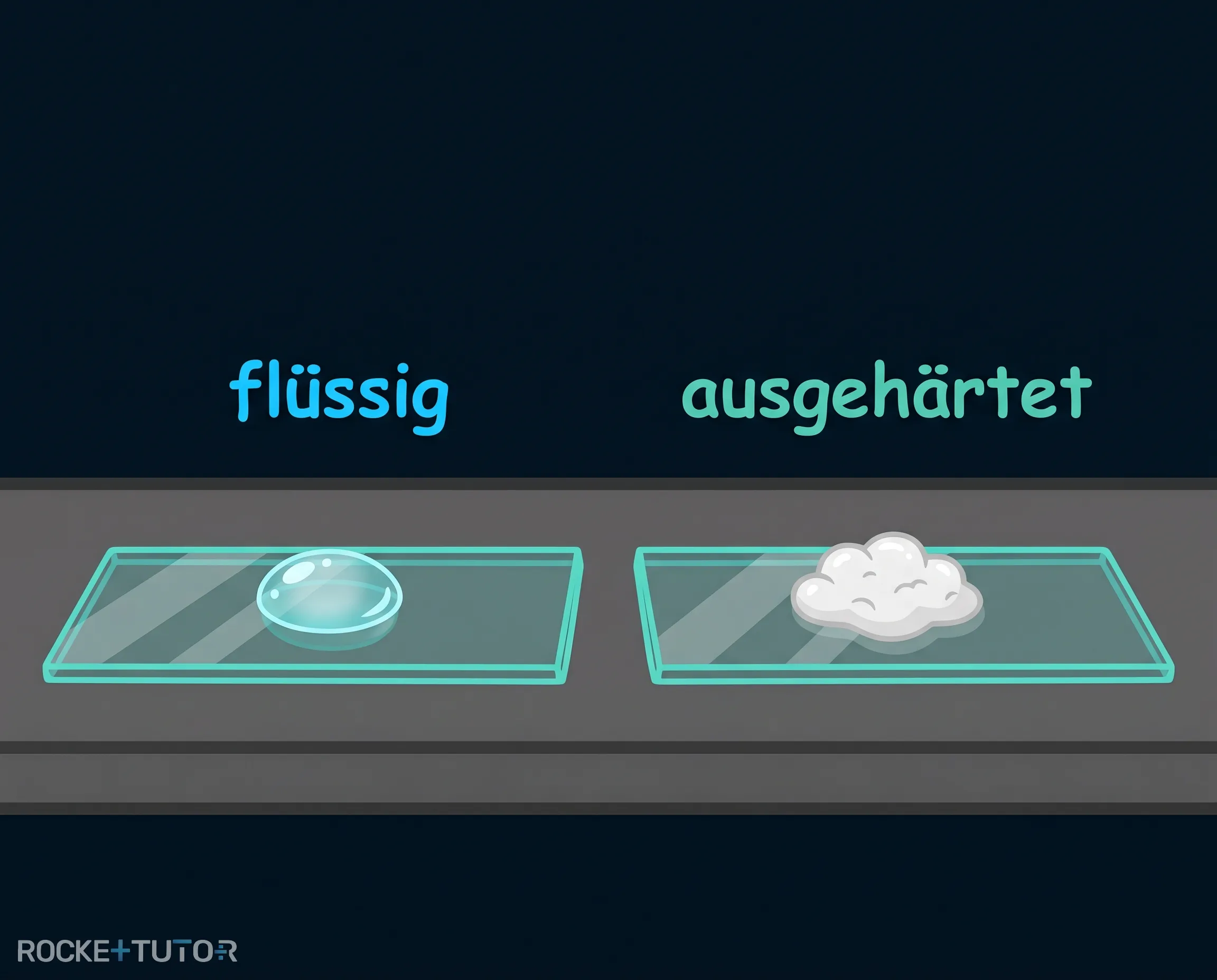Ausgehärteter Sekundenkleber