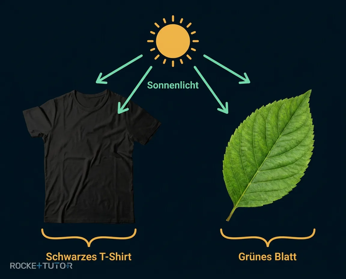 Licht trifft auf Blatt