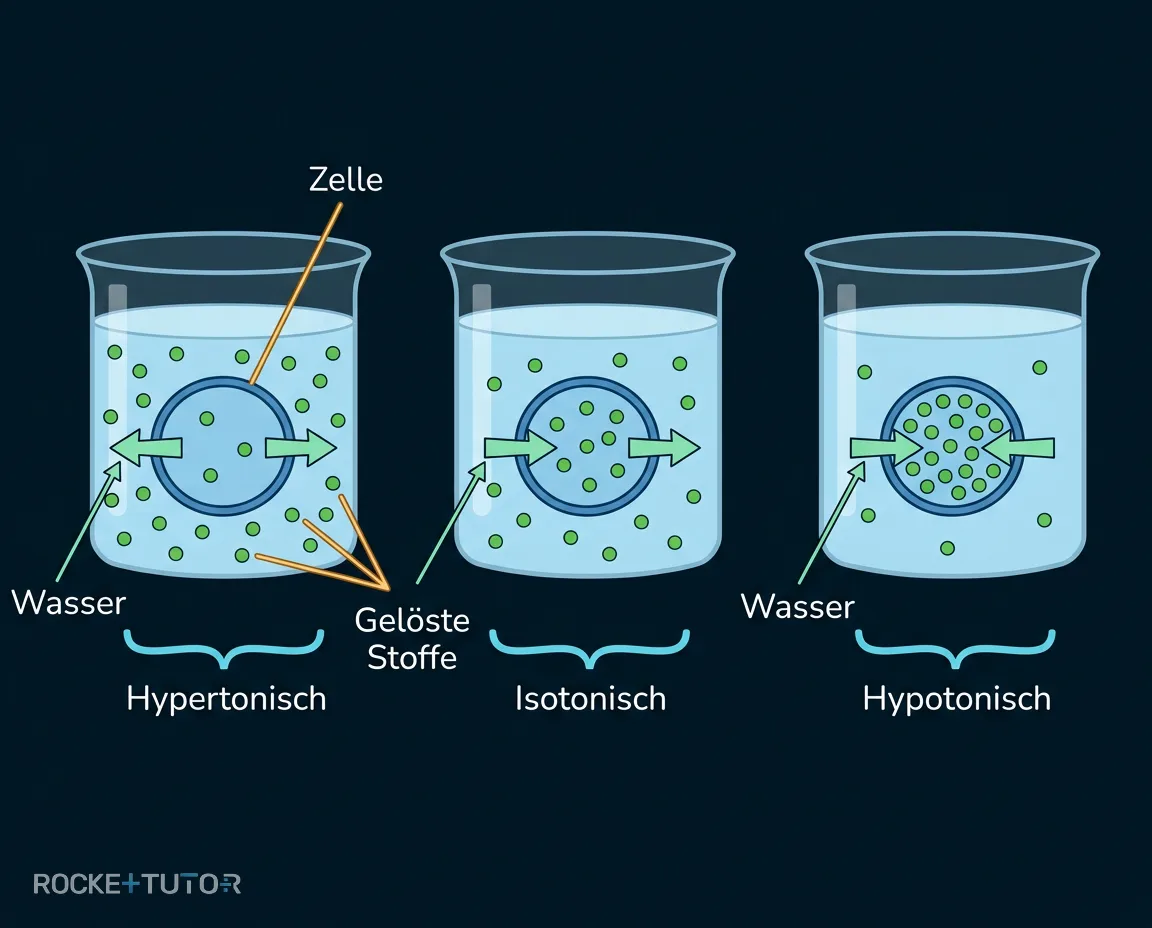 Zelle in verschiedenen Umgebungen