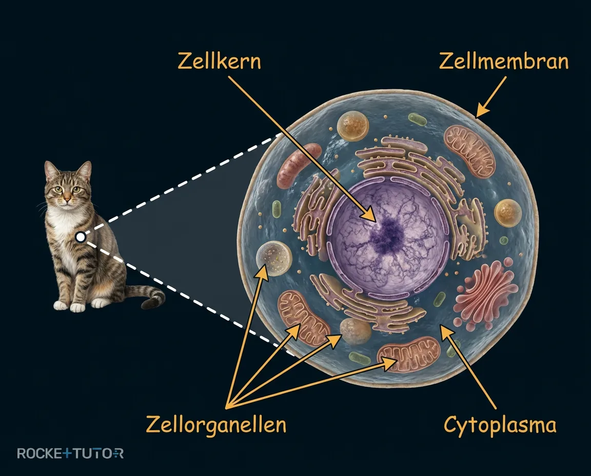 Aufbau einer tierischen Zelle