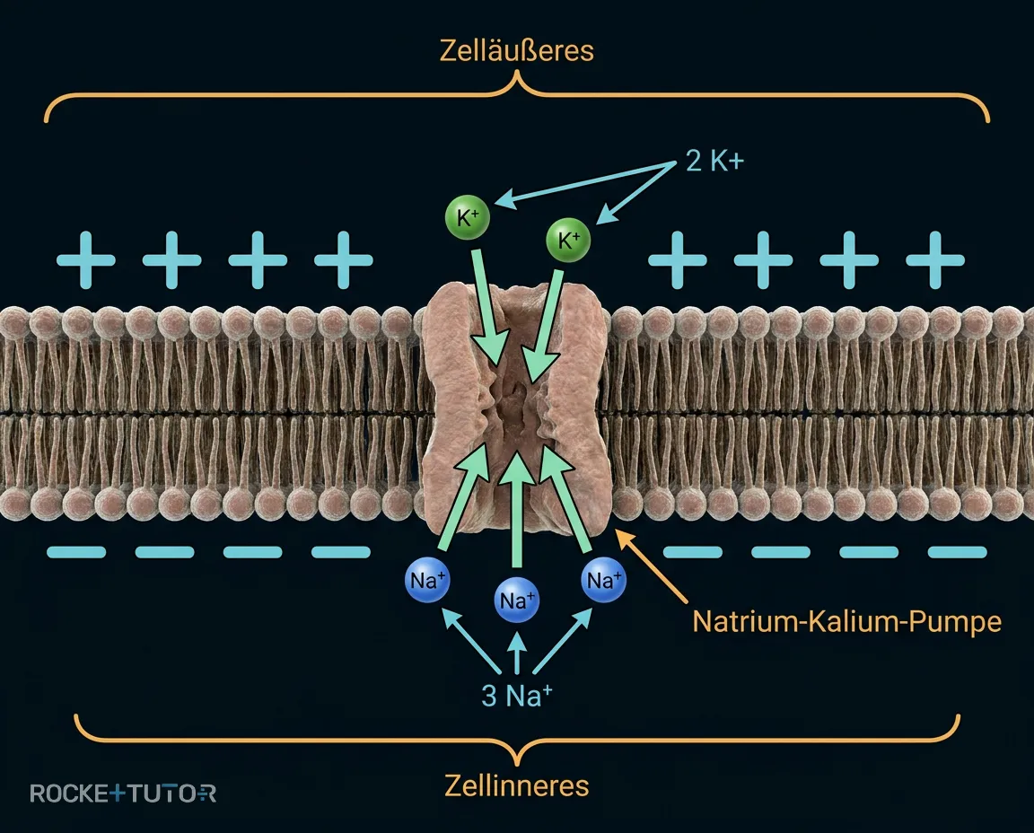 Natrium-Kalium-Pumpe Tauschverhältnis
