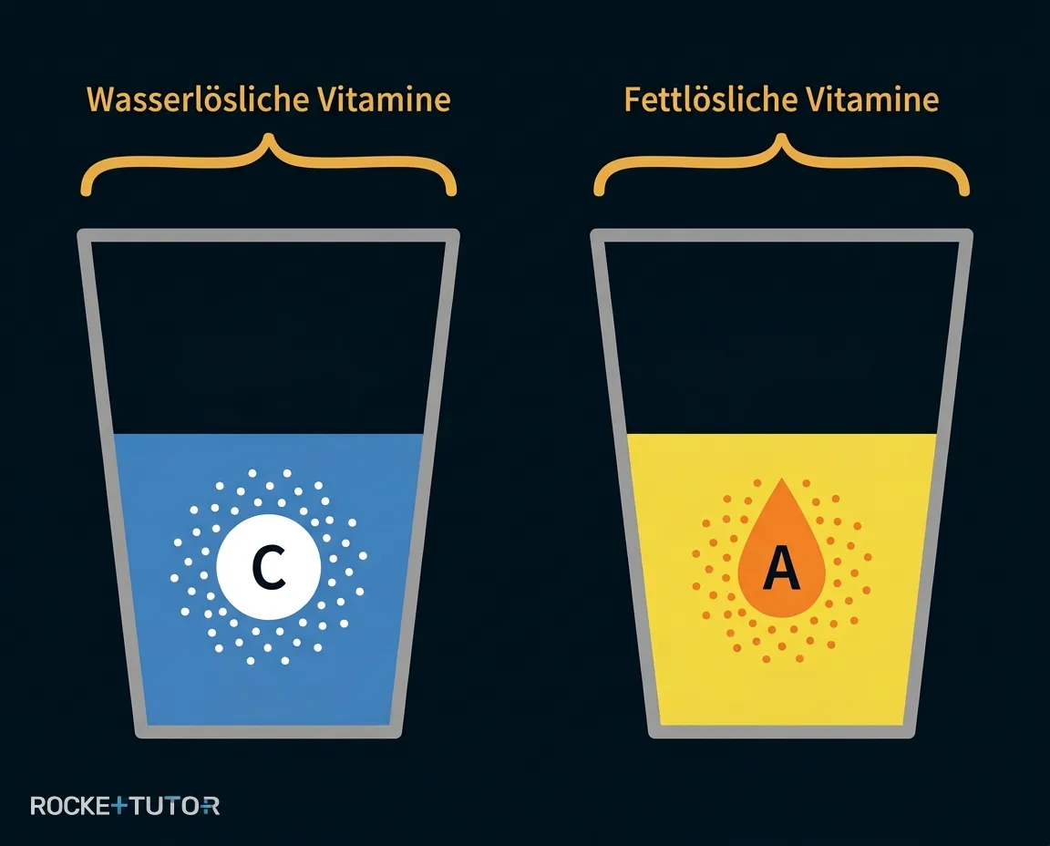 Vitamine in Wasser und Fett