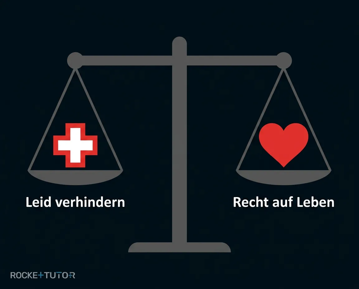 Waage mit Werten