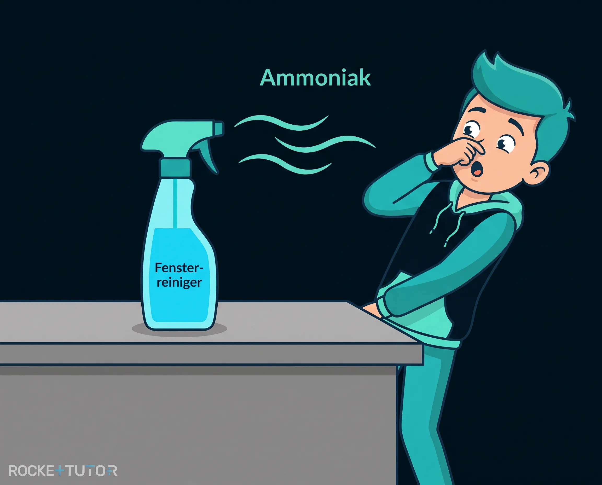 Ammoniak Flasche mit stechendem Geruch