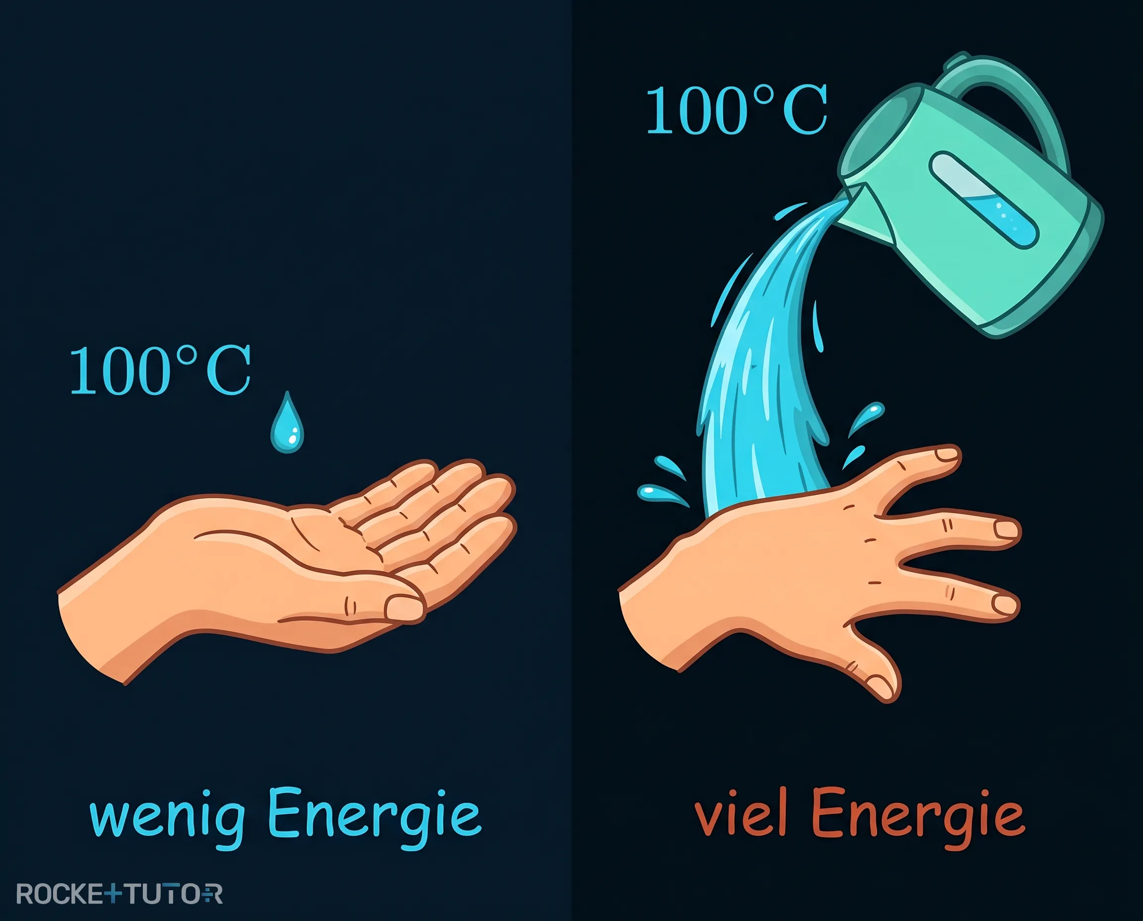 Wassertropfen vs Wasserkocher