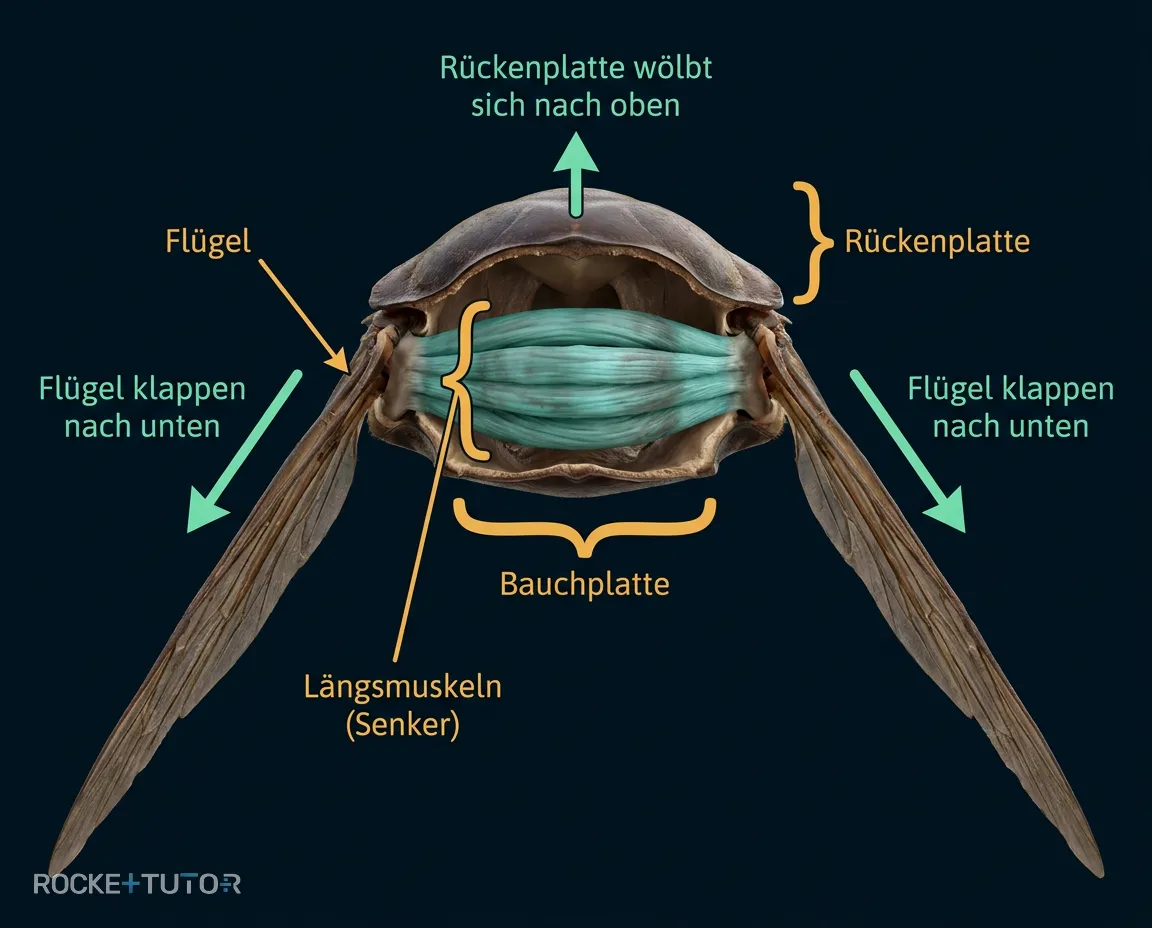 Thoraxquerschnitt Flügel senken