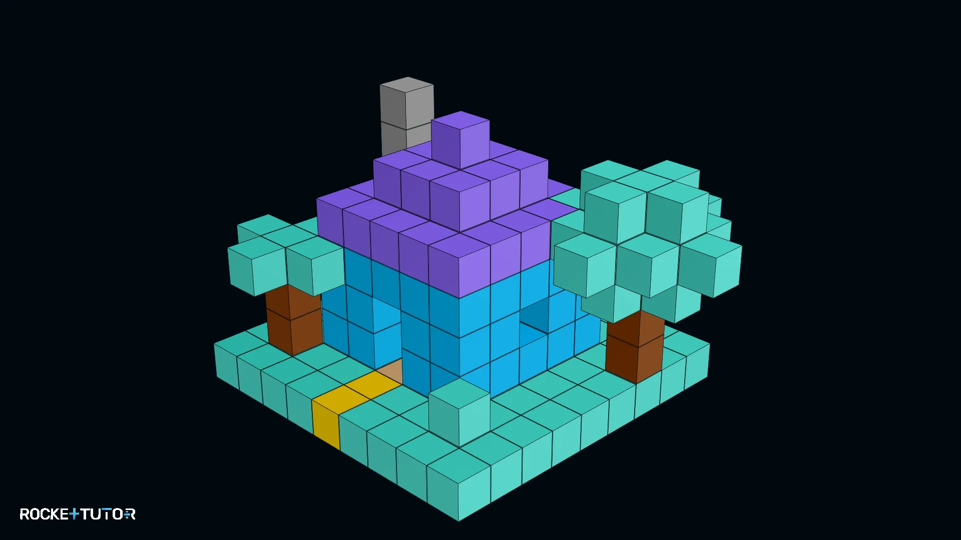 Minecraft Haus aus Blöcken