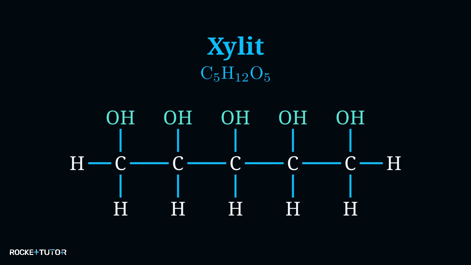 Chemische Struktur von Zuckeralkoholen