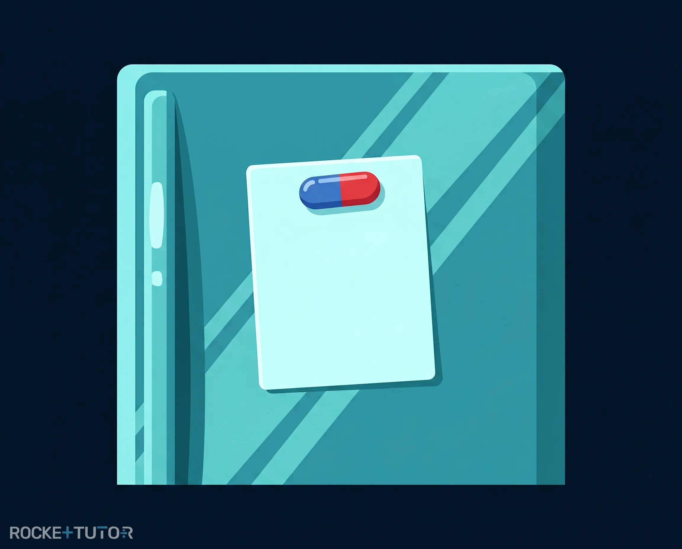 Magnet am Kühlschrank