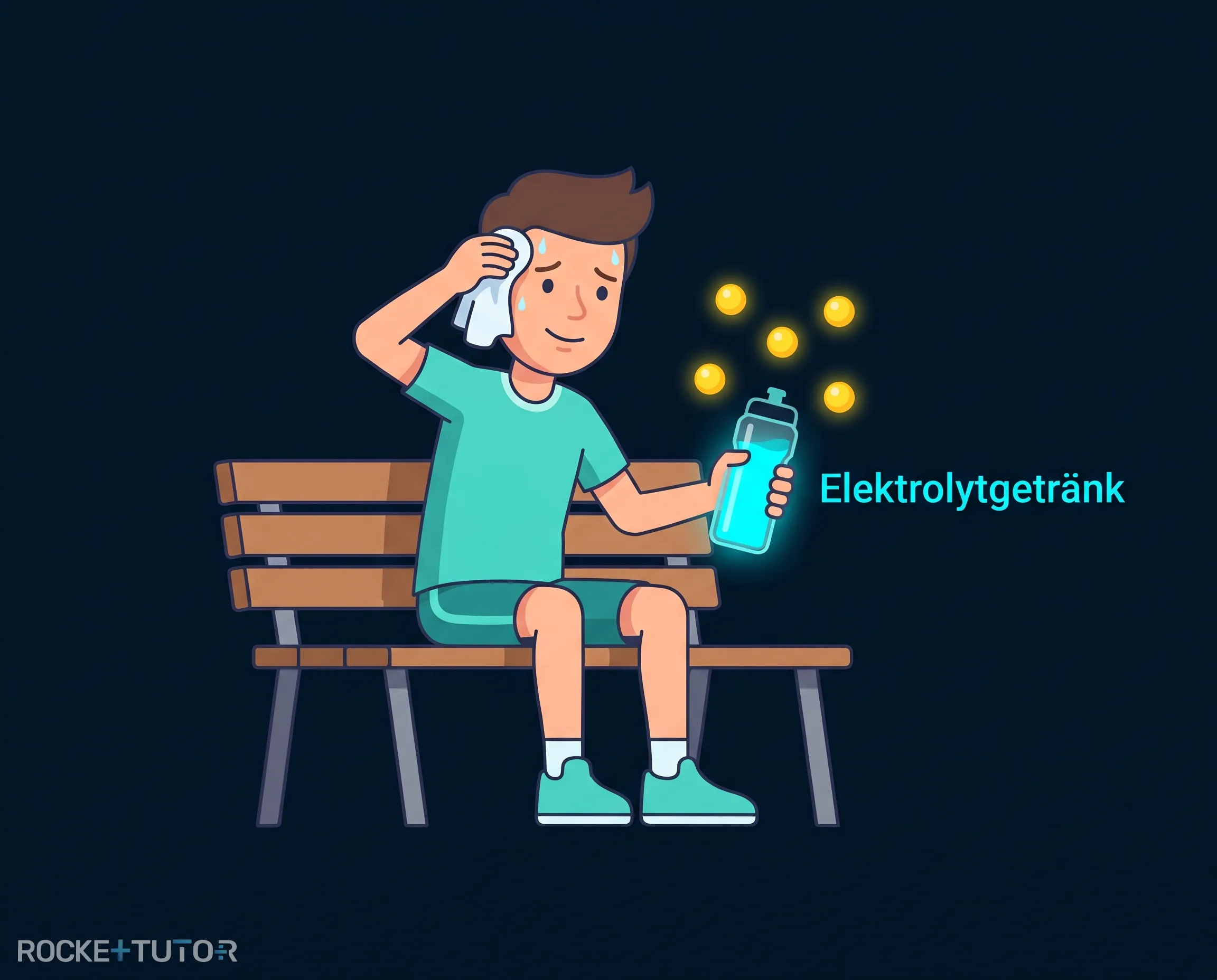 Elektrolytgetränk und Gehirnsignale