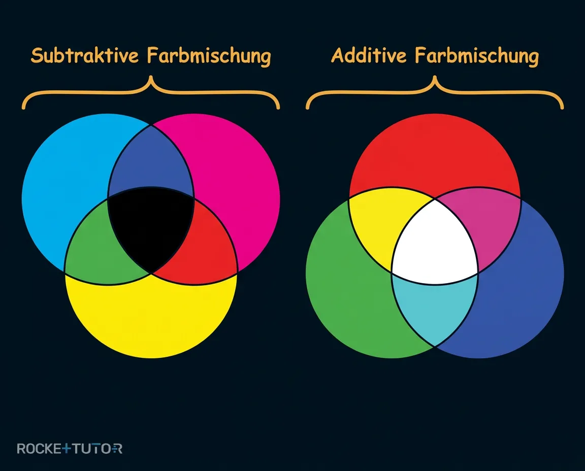 Additive und subtraktive Farbmischung