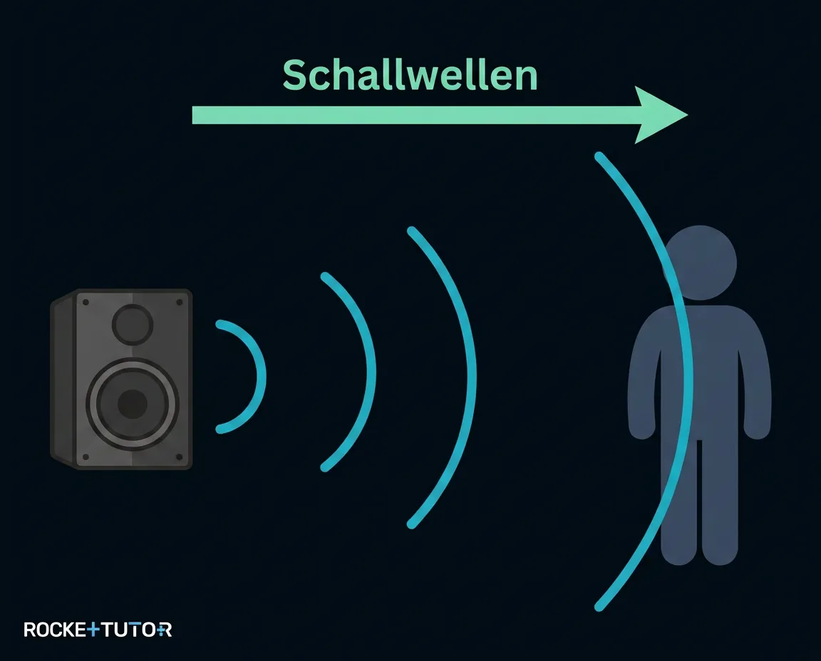 Schallwellen aus einer Musikbox