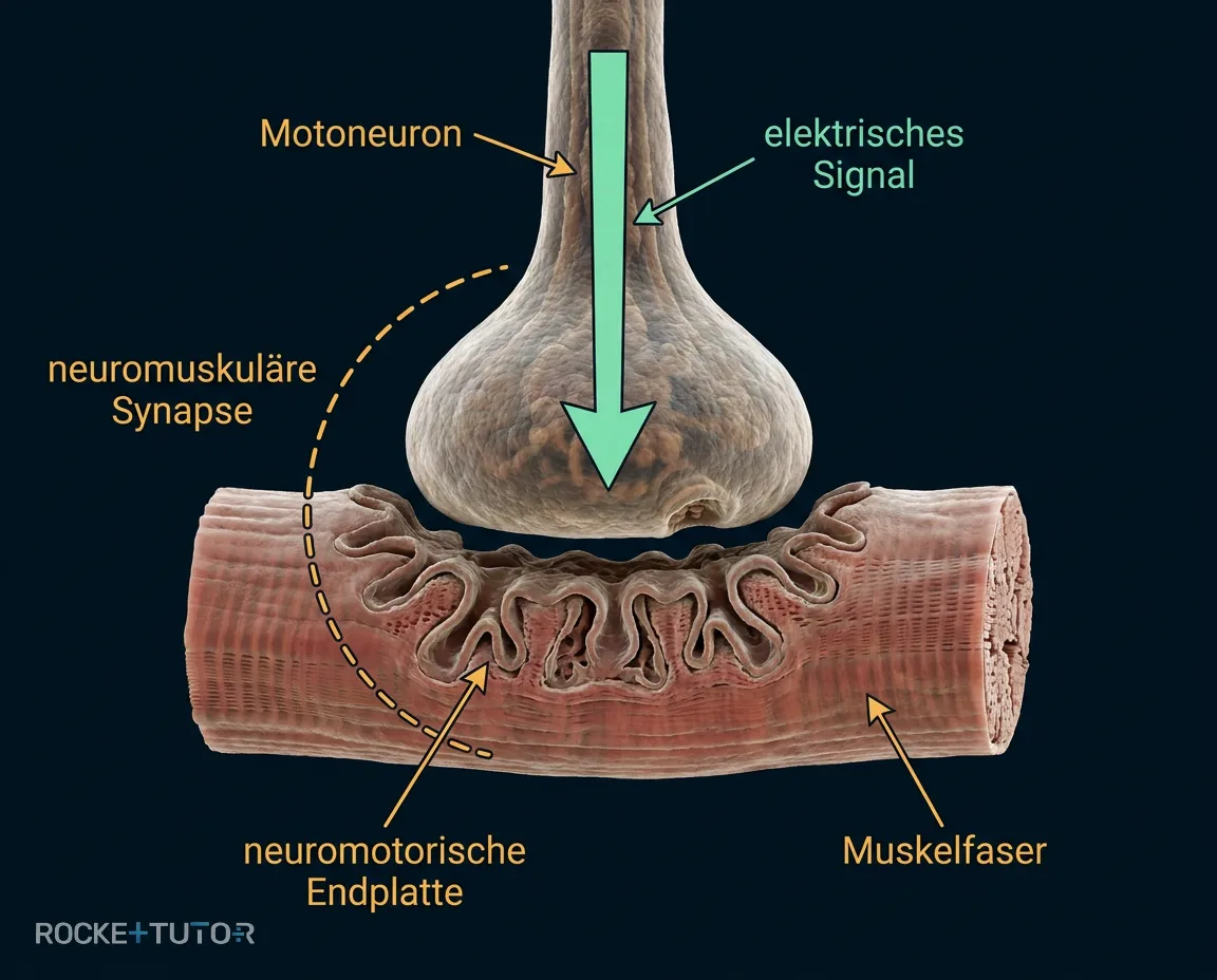 Neuromuskuläre Synapse und Endplatte