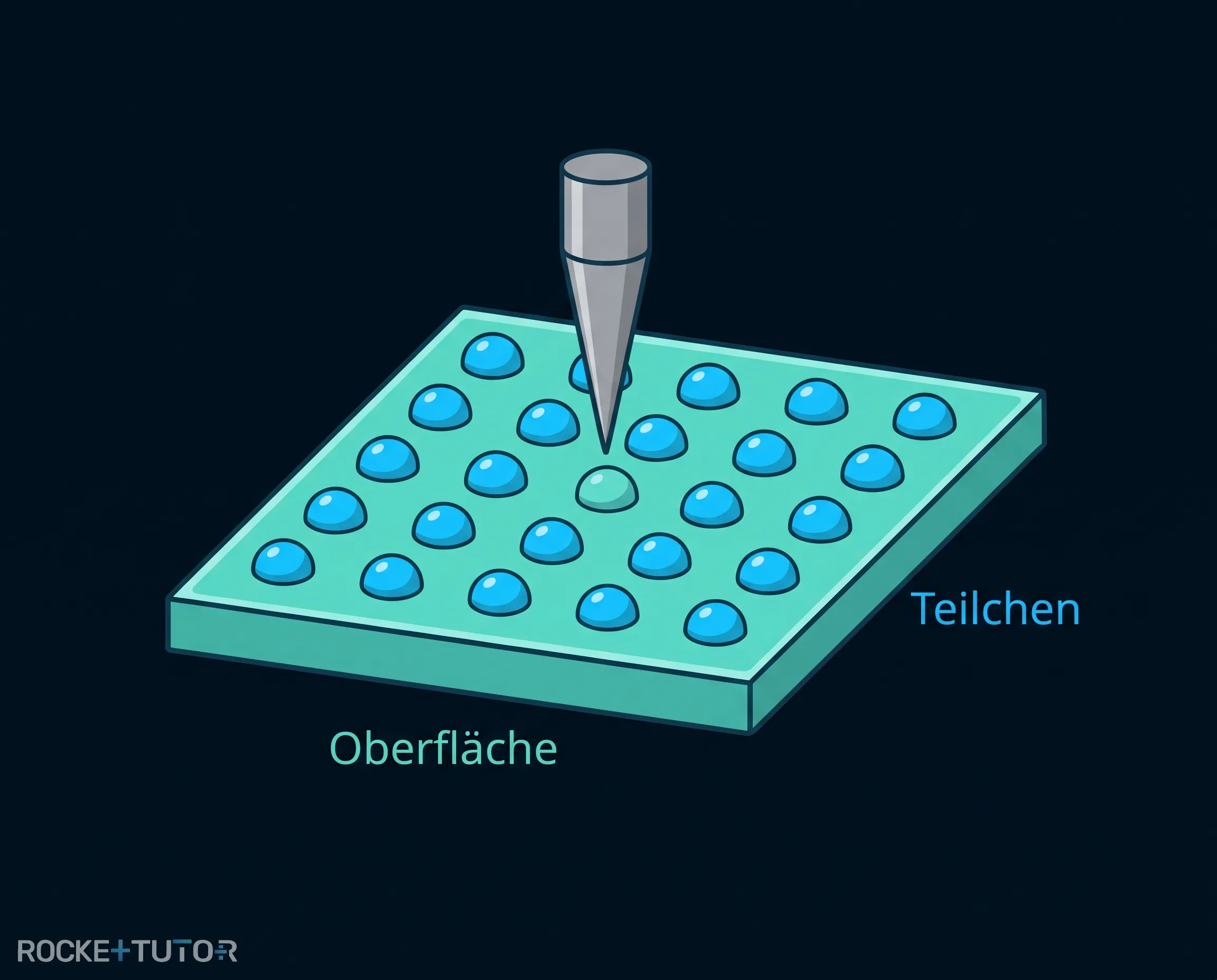 Rastertunnelmikroskop Teilchen