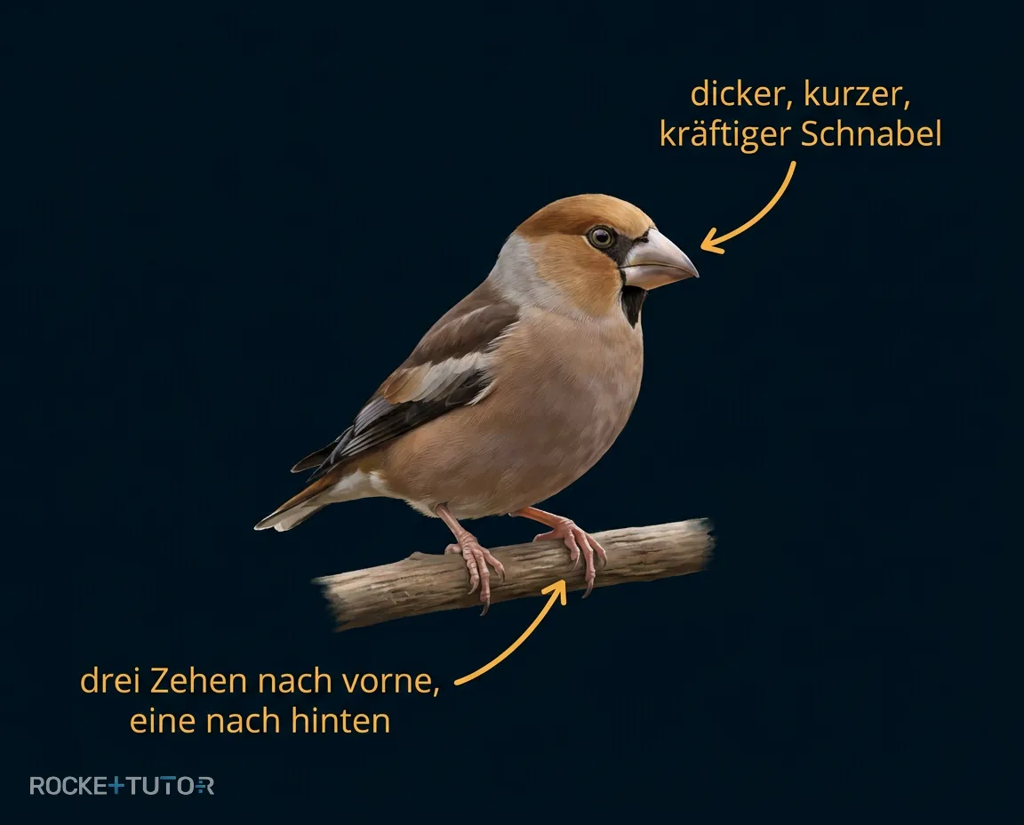 Vogel mit dickem Schnabel