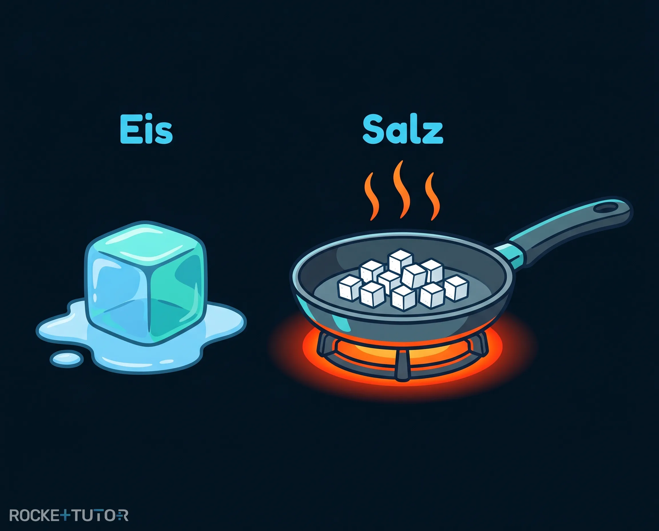 Salz in der Pfanne