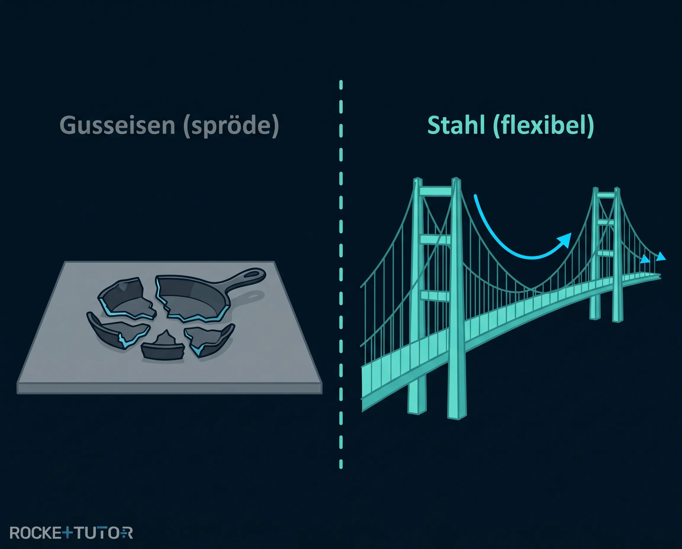 Hängebrücke aus Stahl