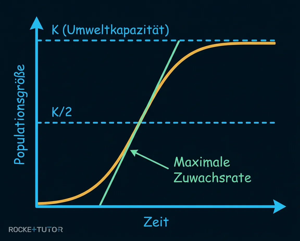 Logistisches Wachstum und Zuwachsrate