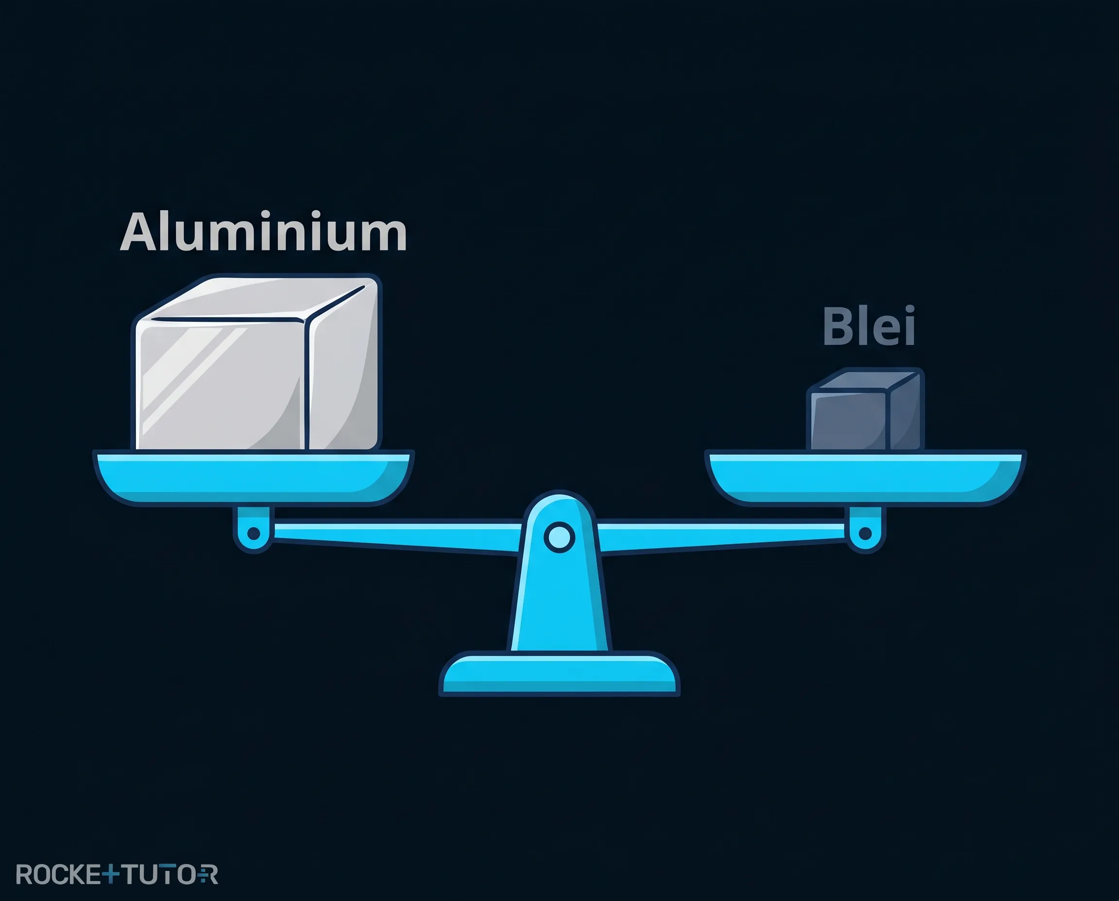 Waage mit Leicht- und Schwermetallen
