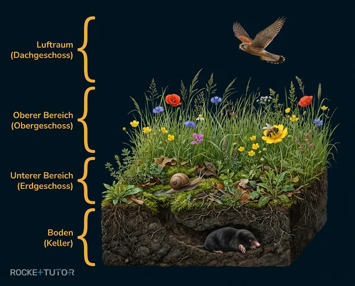 Stockwerke der Wiese Illustration