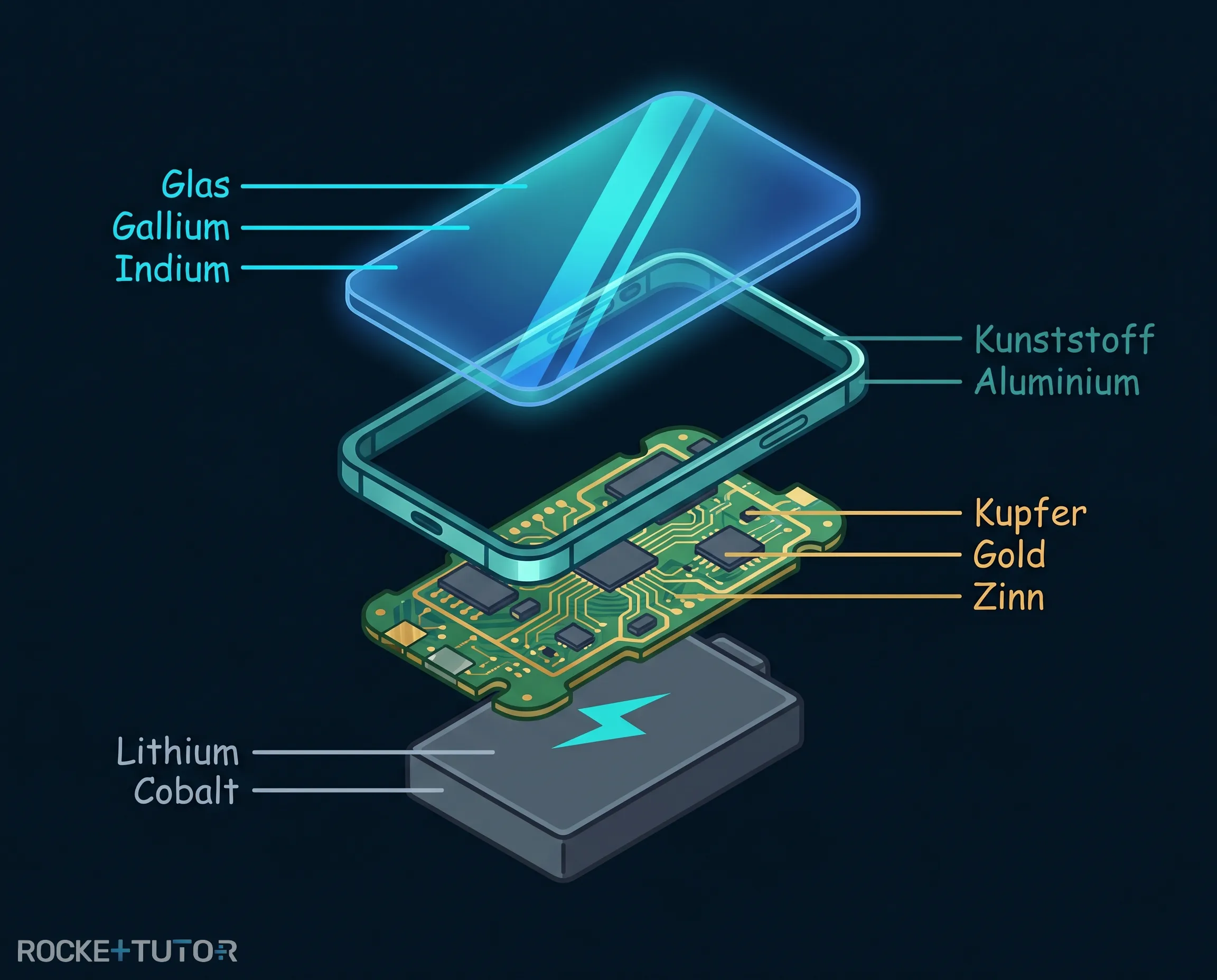 Zusammensetzung eines Smartphones