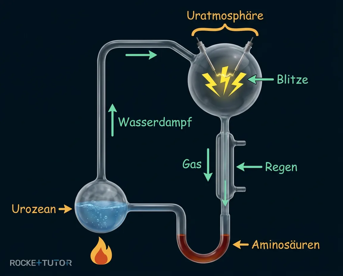 Aufbau des Miller-Urey-Experiments