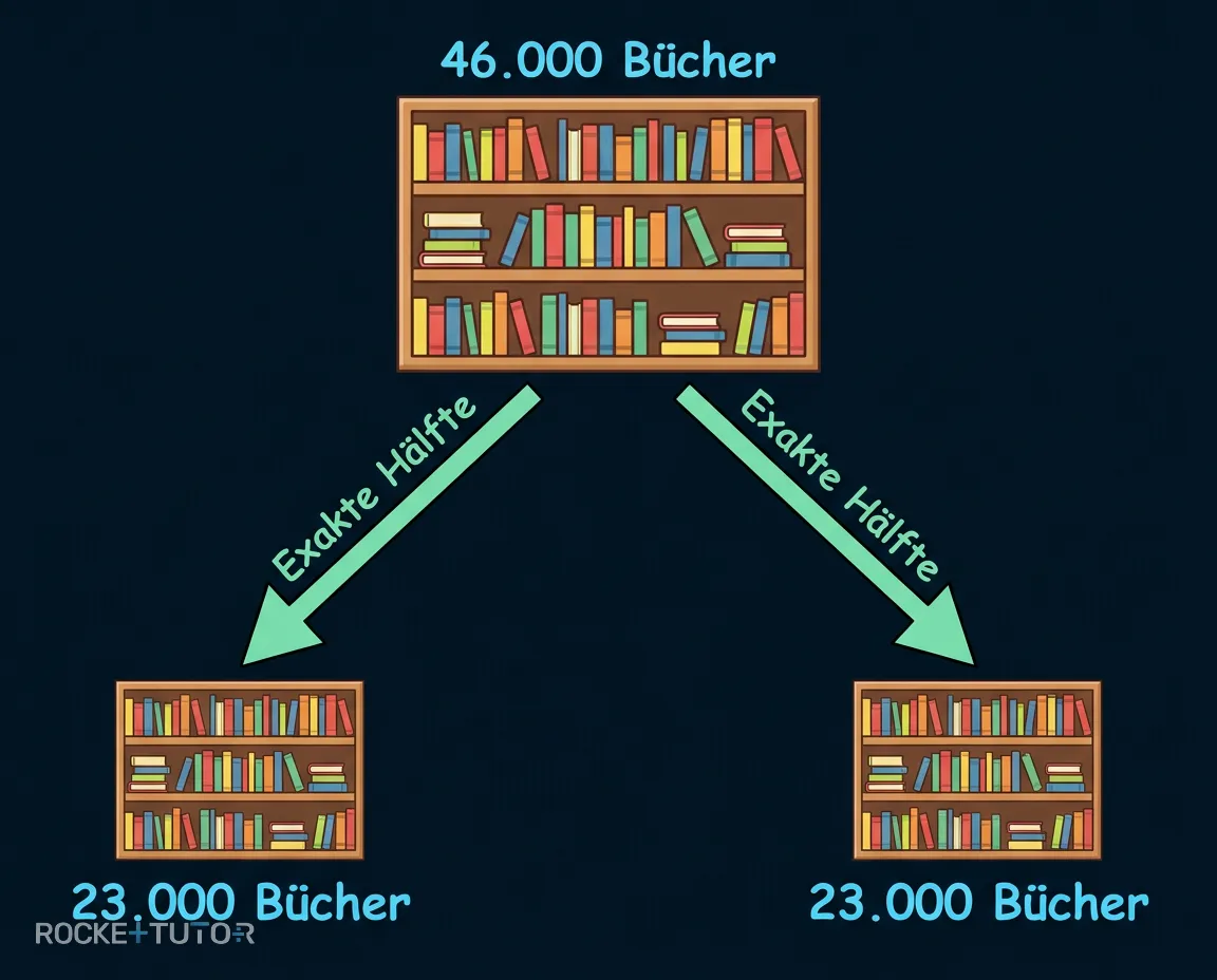Bibliothek mit Büchern
