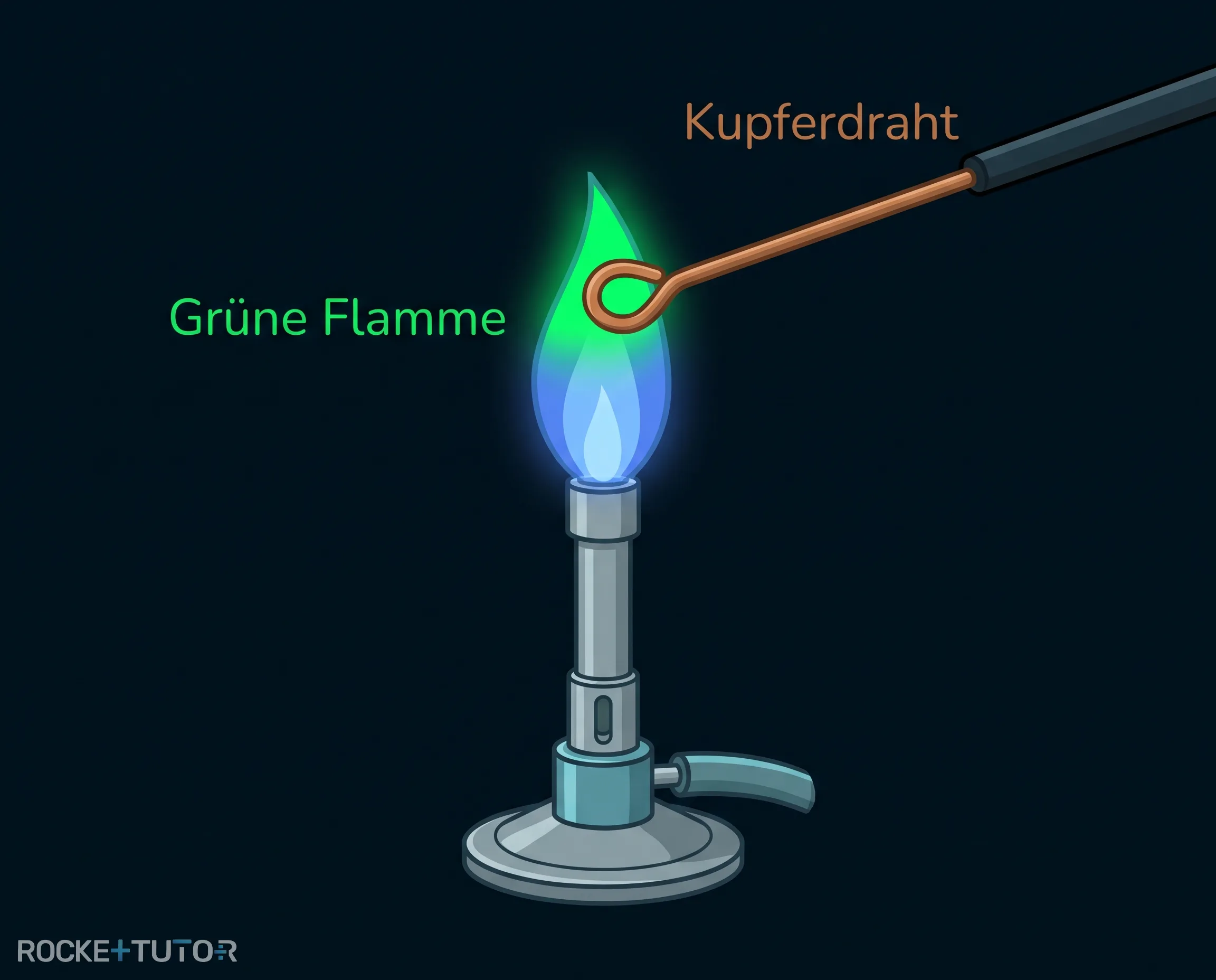 Beilsteinprobe grüne Flamme
