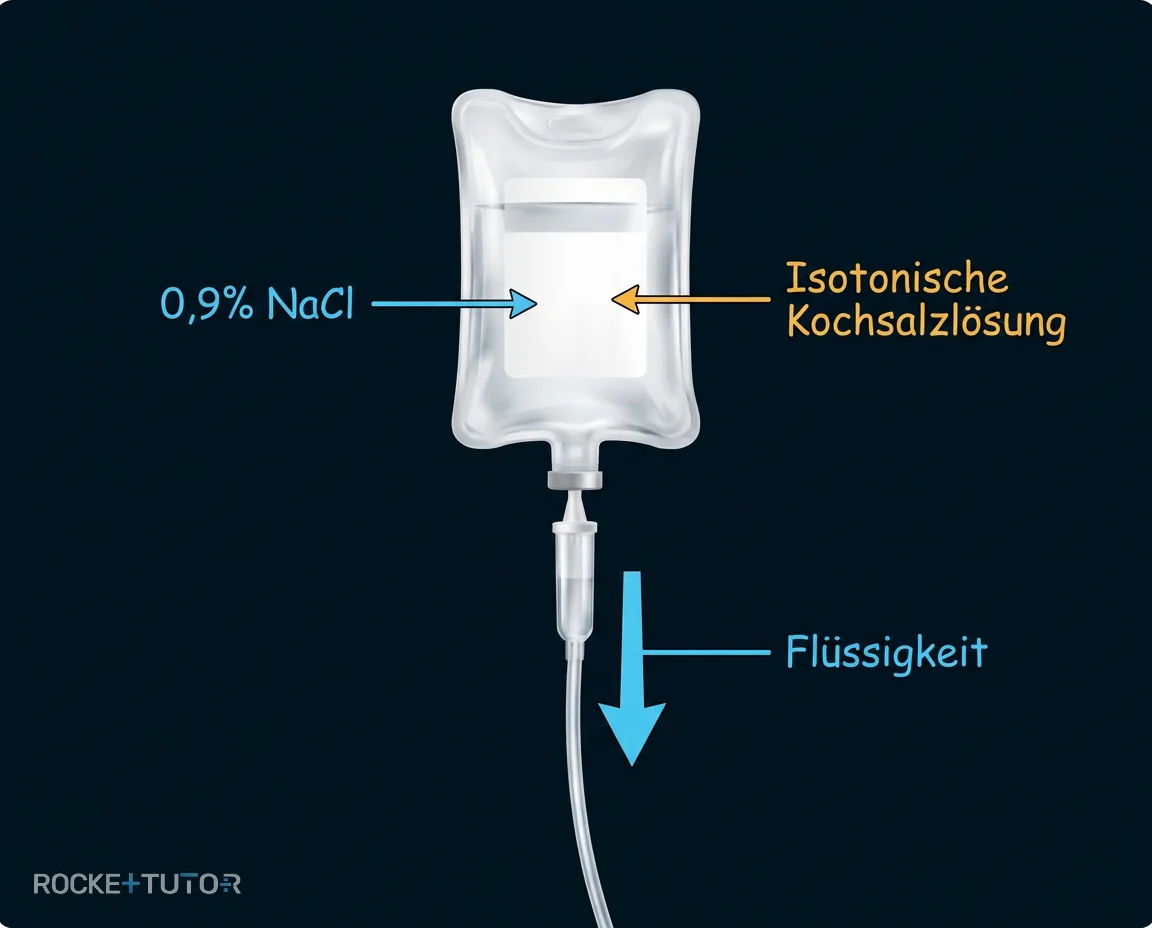 Medizinische Infusion Kochsalzlösung