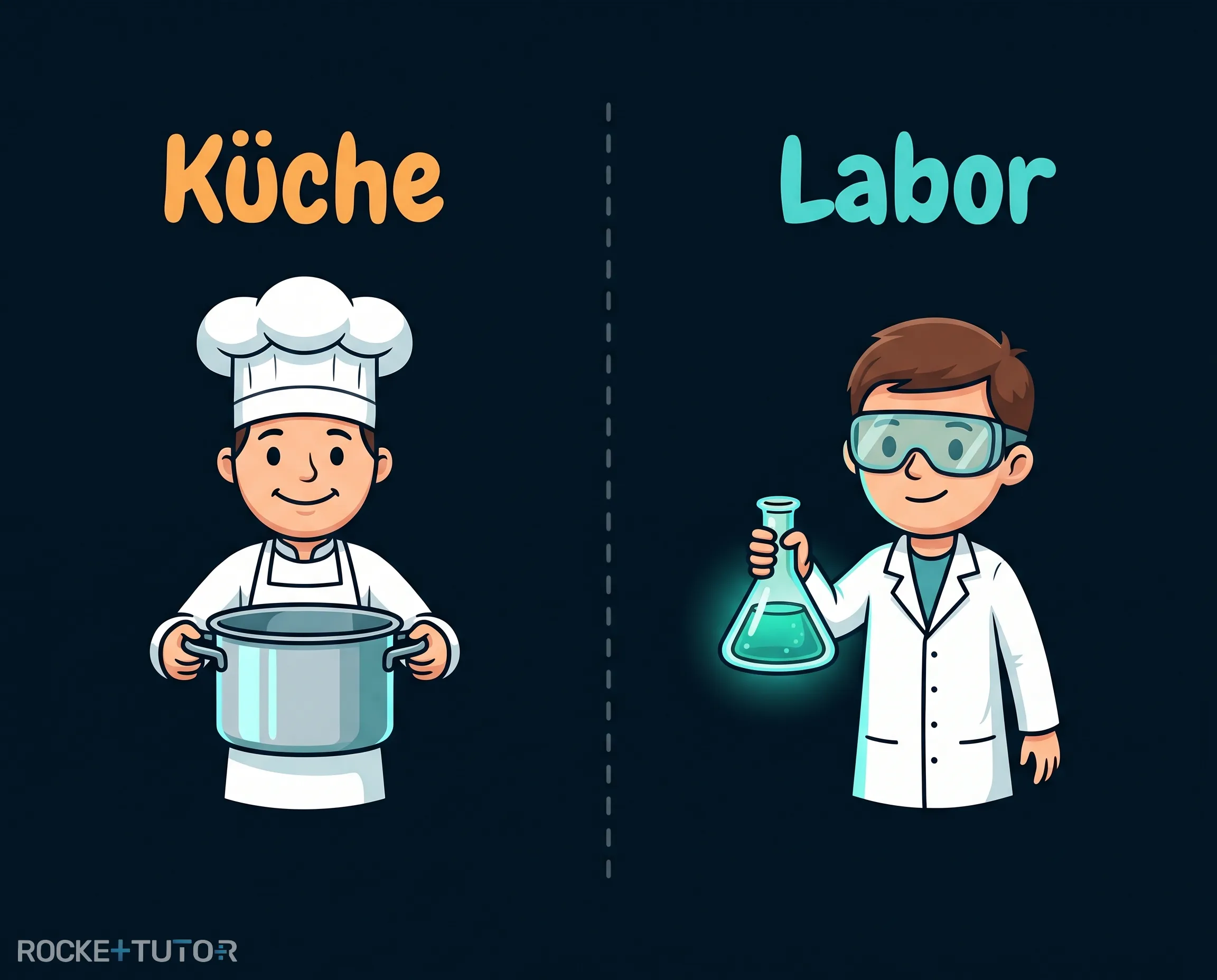 Laborgeräte und Küche
