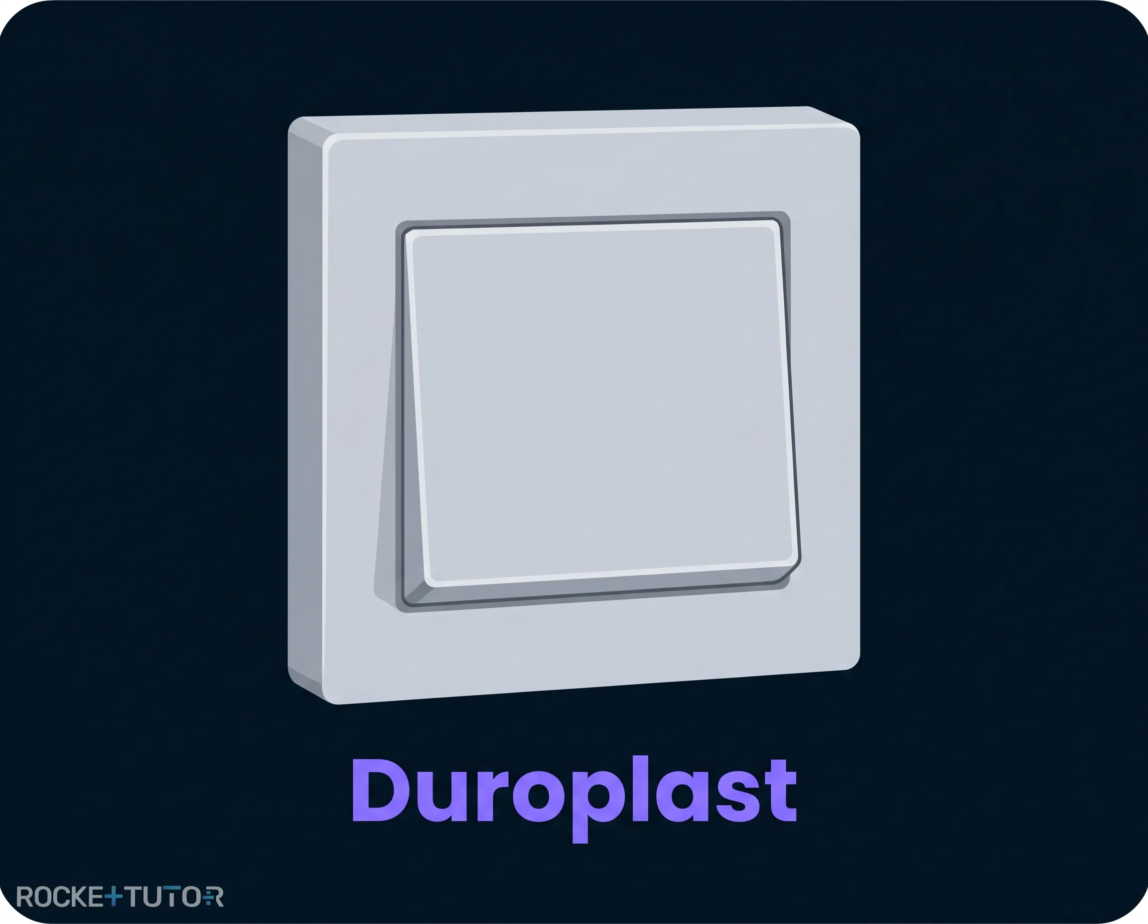 Steckdose als Beispiel für Duroplaste
